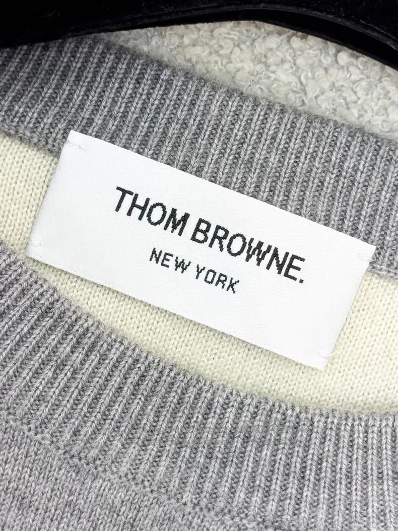 Thom Browne Thom Browne Gray Whale Fish Round Neck Long Sleeve Four St Size US XXS / EU 40 - 4 Thumbnail