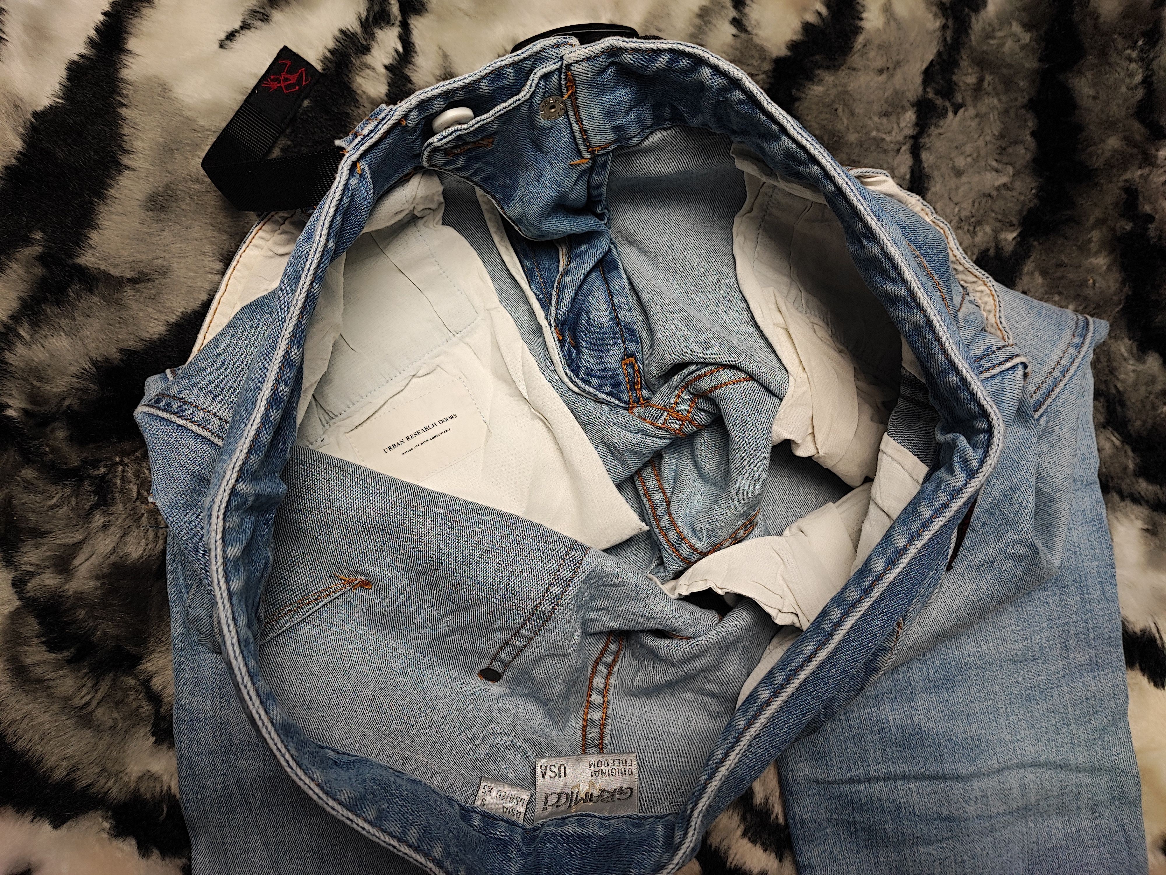 Gramicci Skinny Distressed Denim by Gramicci Size US 31 - 20 Thumbnail