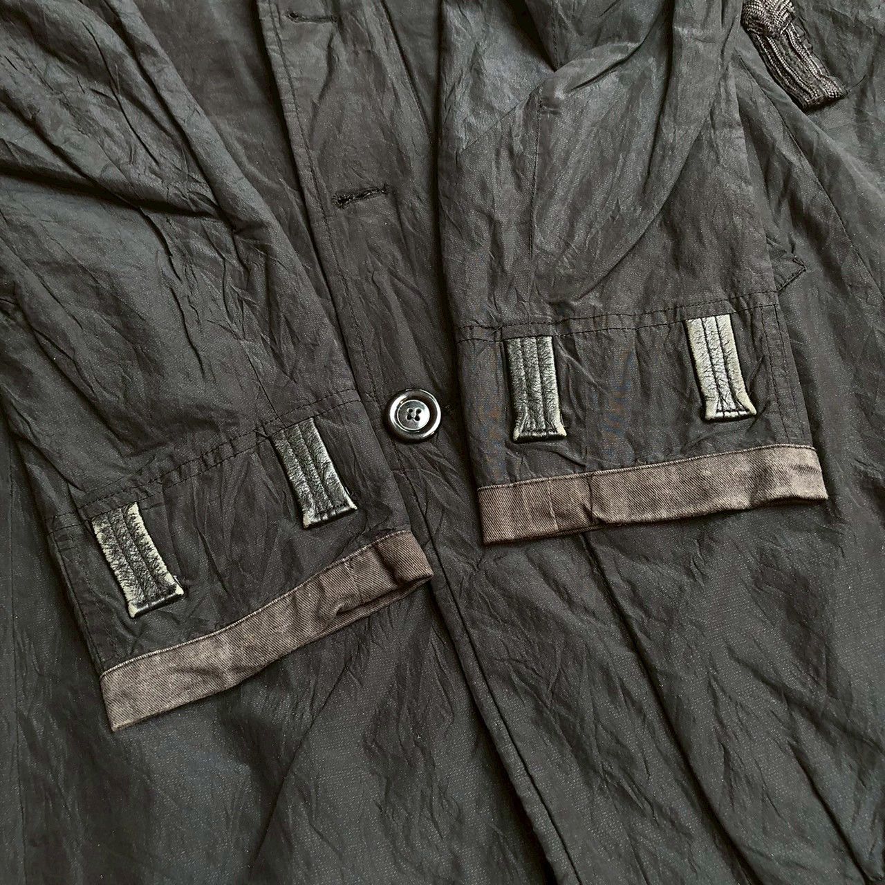 If Six Was Nine Vintage Y2K Diesel Quilted Military Coat w/ Leather Details Size US M / EU 48-50 / 2 - 6 Thumbnail