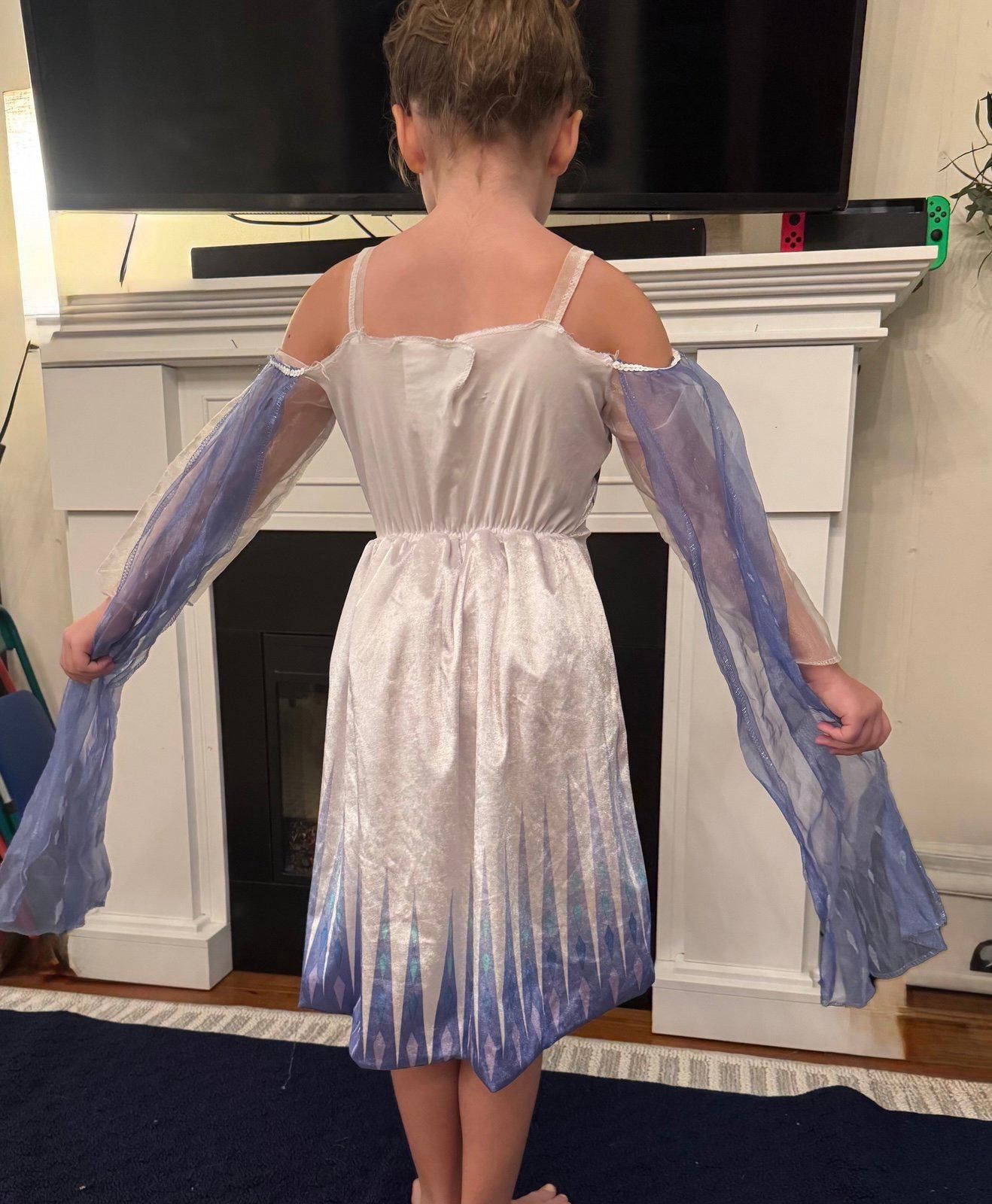 Disney Disney Frozen 2 Elsa Dress, fits 4-6x Size ONE SIZE - 2 Thumbnail