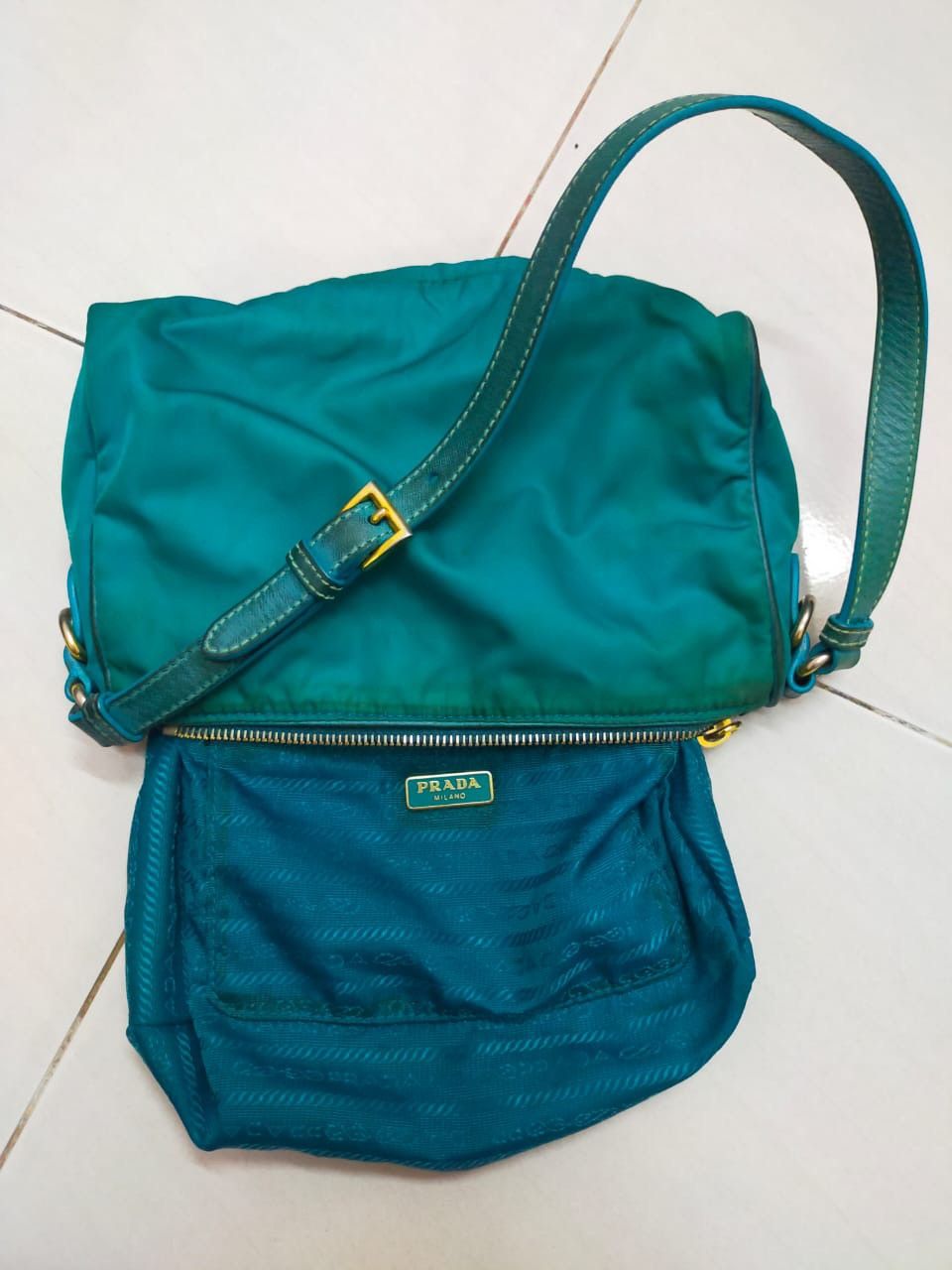 Prada Authentic Prada Shoulder bag Turquoise Size ONE SIZE - 13 Thumbnail
