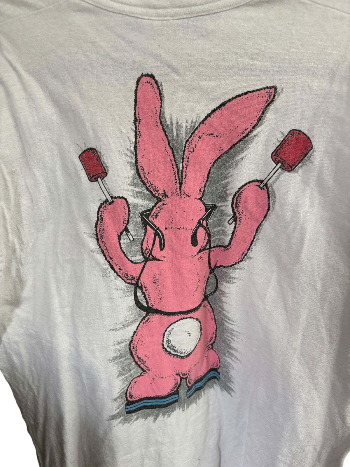 Fruit Of The Loom Vintage Energizer Bunny Single Stitch T-Shirt Size US XL / EU 56 / 4 - 7 Thumbnail