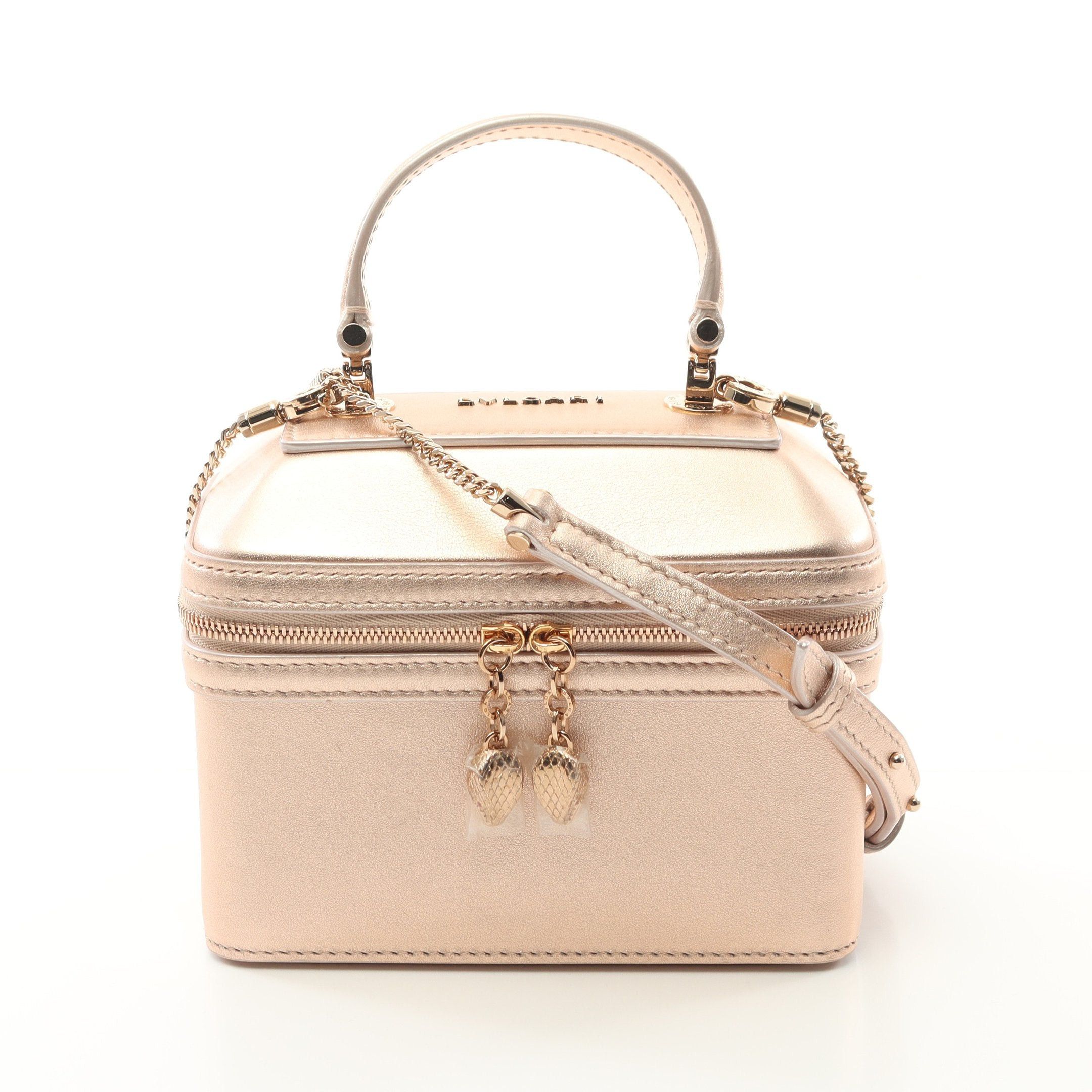 Bvlgari Bvlgari Vanity Bag Leather Pink Metallic Size ONE SIZE - 1 Thumbnail