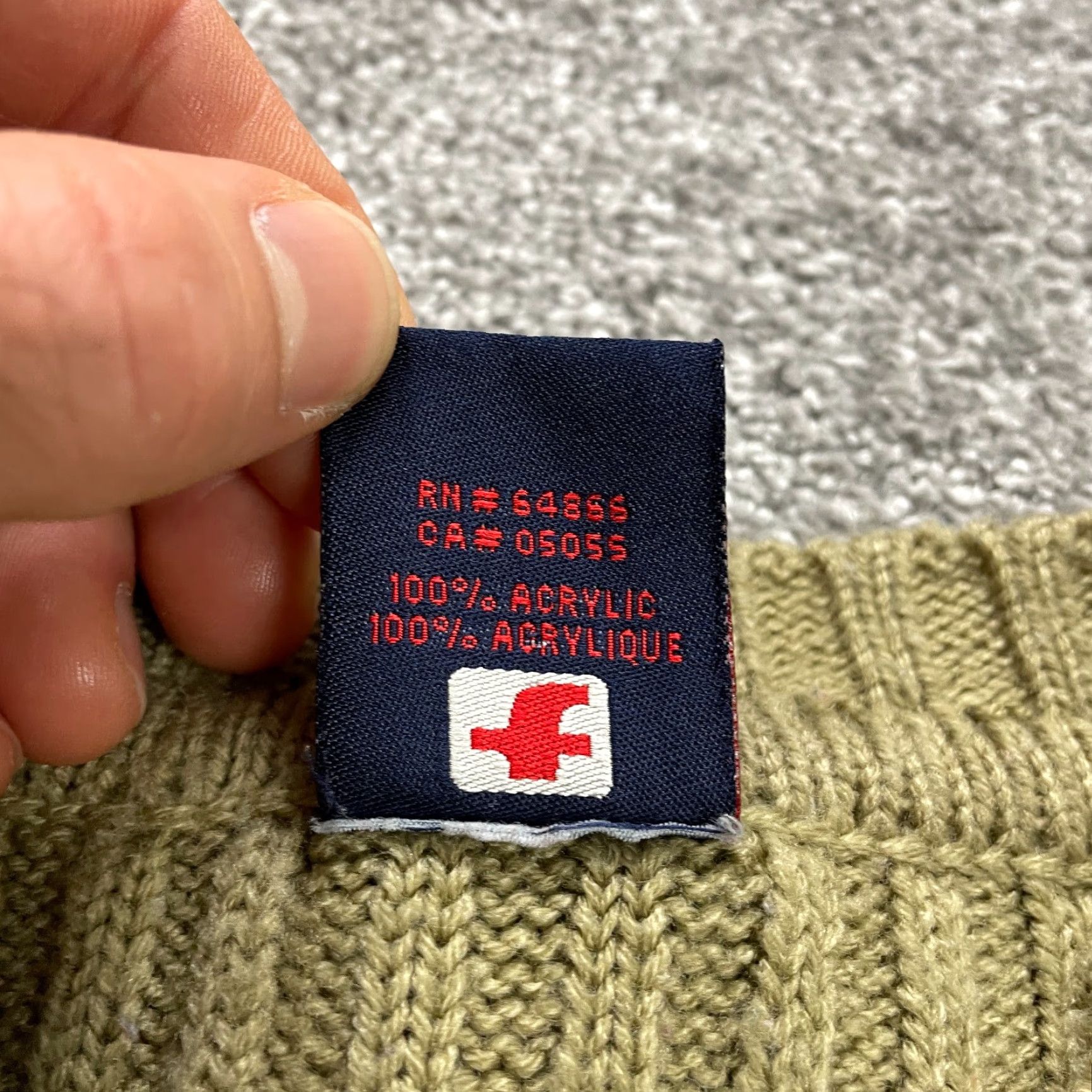 Vintage Ferruche Men’s Knit Pullover Sweater L Green Crew Neck Regular Fit - Solid Acrylic Casual Knit Sweatshirt - Mens Size US L / EU 52-54 / 3 - 5 Thumbnail