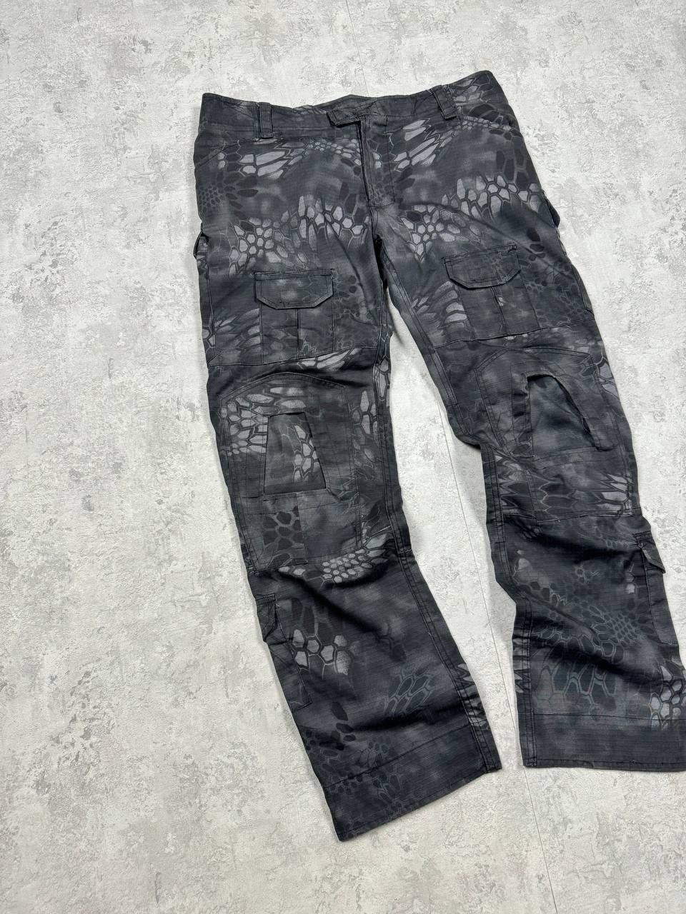 Japanese Brand Emerson Gray Camo Multipocket Tactical Pants Size 36 Size US 36 / EU 52 - 3 Thumbnail
