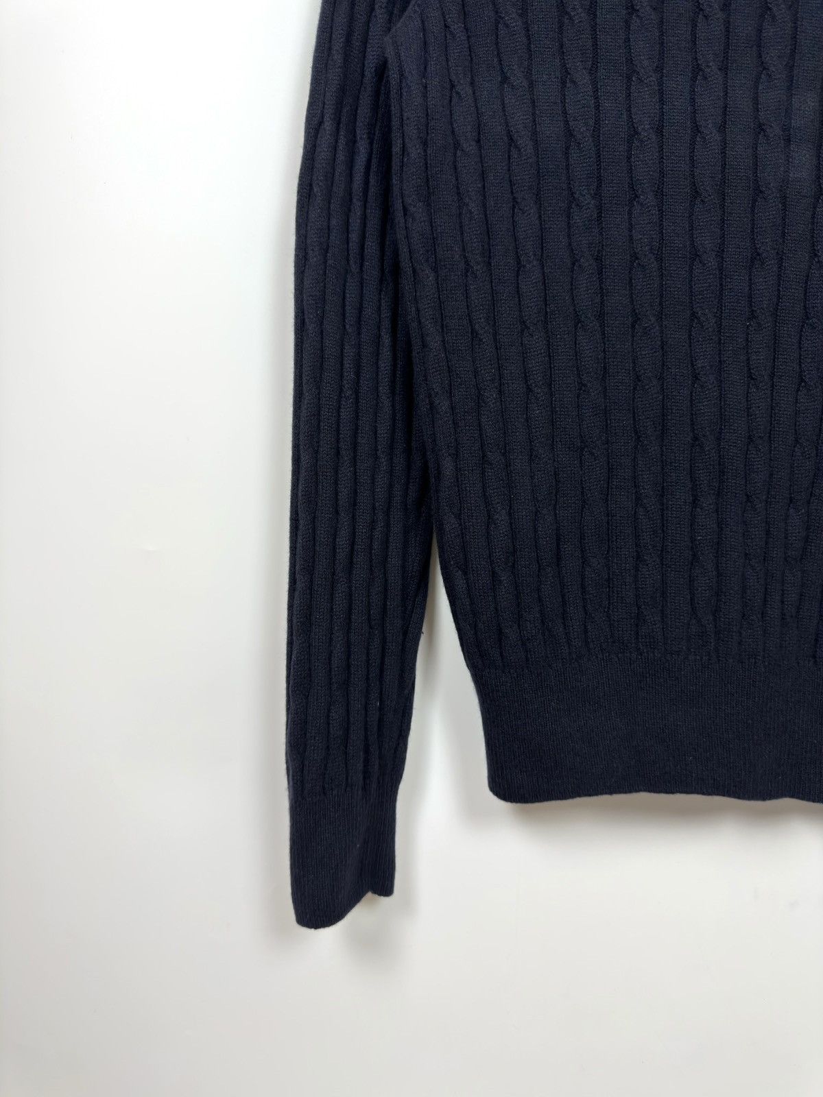 Loro Piana Loro Piana Baby Cashmere Navy Cable Knit Sweater Size US M / EU 48-50 / 2 - 5 Thumbnail