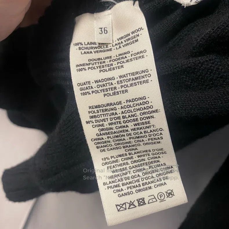 Hermes Hermes Hooded Double-Sided Down Knit Jacket Black Cotton C Size XS / US 0-2 / IT 36-38 - 4 Thumbnail