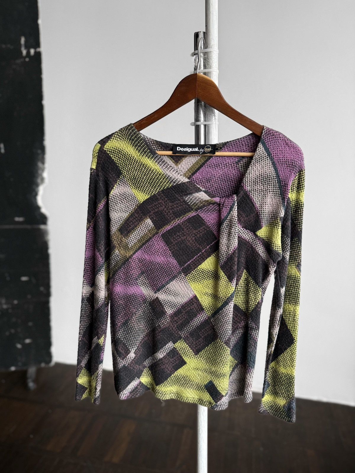 Desigual Desigual by Christian Lacroix Womens Abstract Geometric Top Size S / US 4 / IT 40 - 2 Thumbnail