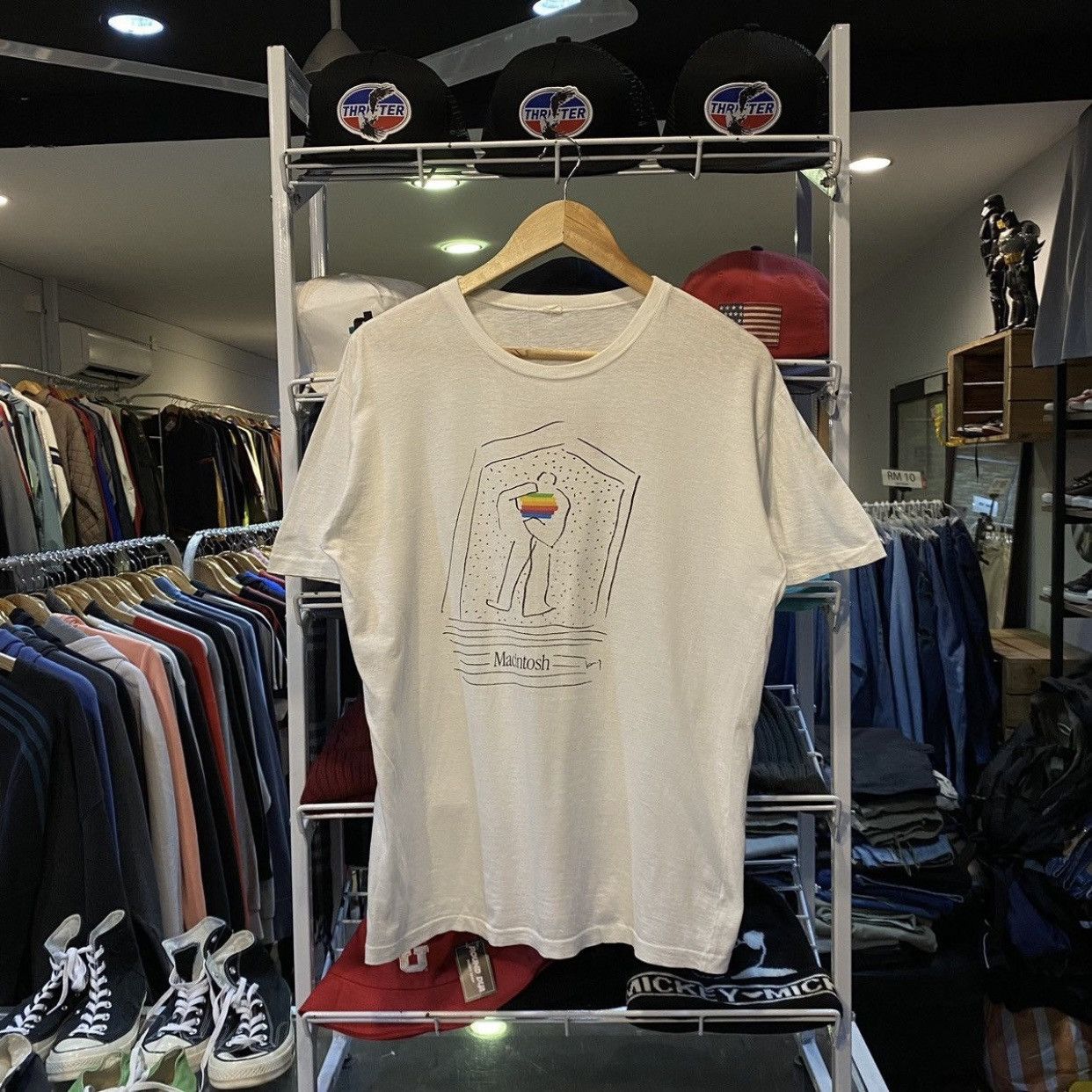 Vintage 90s Apple Macintosh 'Think First' Promo T-Shirt
