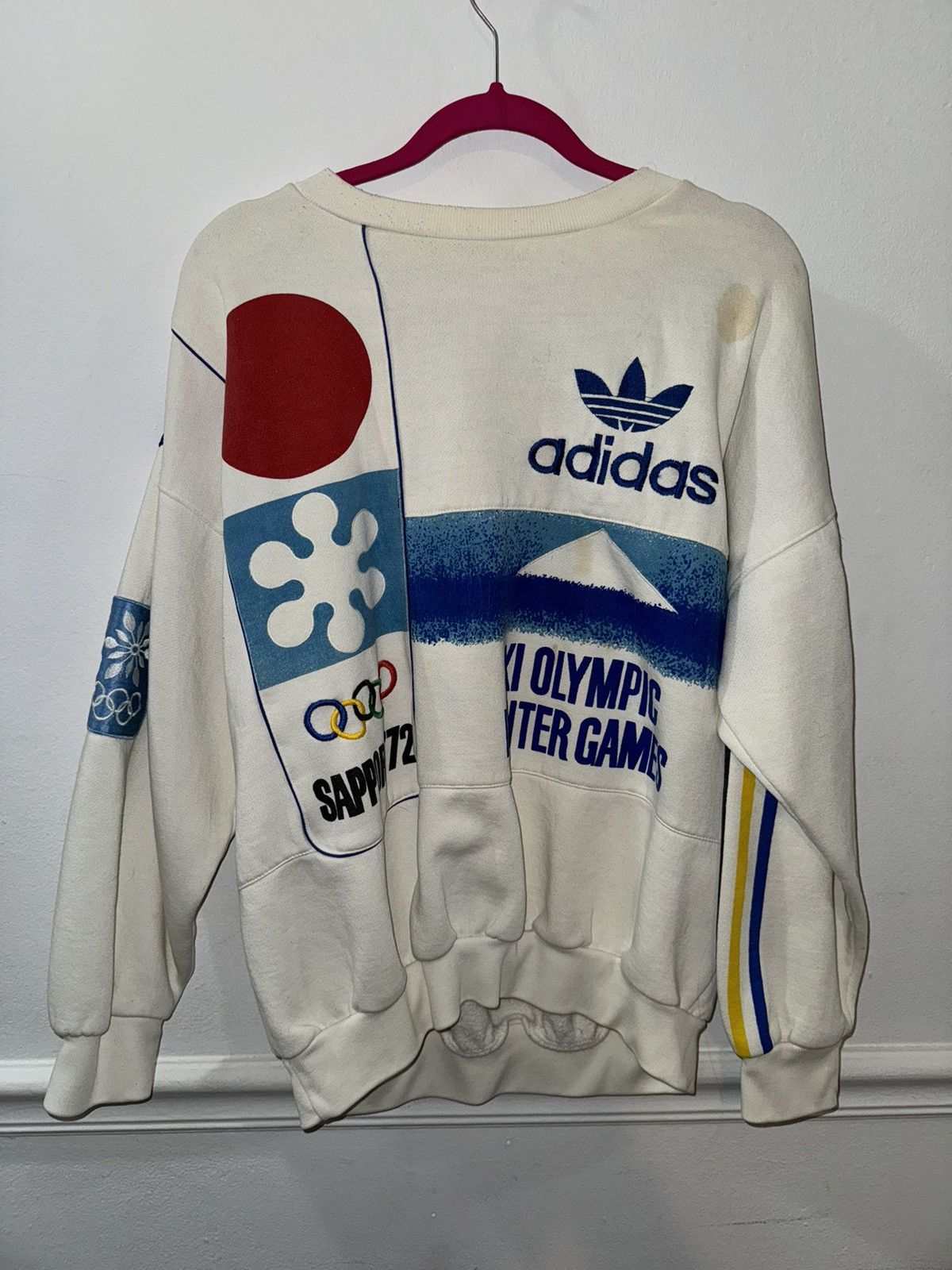 Adidas Rare Adidas Winter Olympics Sapporo Sweatshirt 1972 Vintage Size US M / EU 48-50 / 2 - 2 Thumbnail