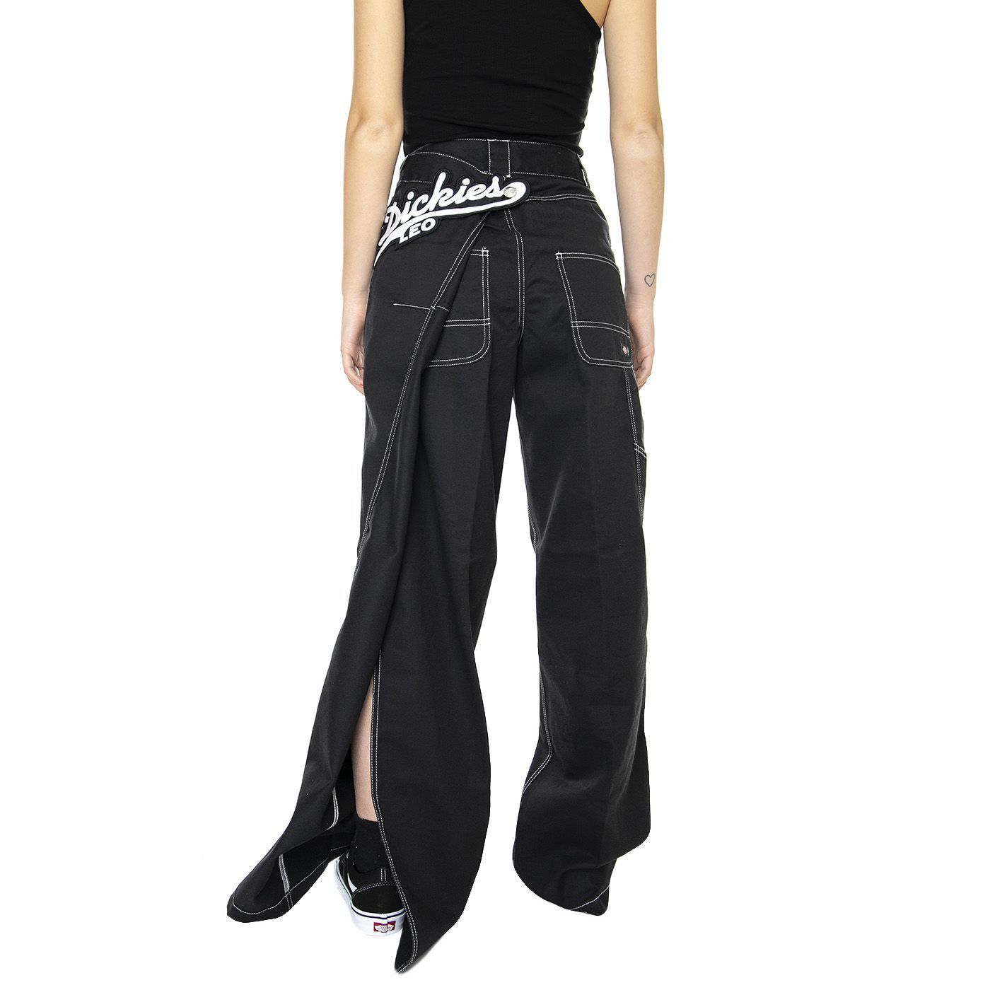 Dickies Dickies LEO X DICKIES Pant Black - Pantaloni Donna Neri Size 28" / US 6 / IT 42 - 1 Thumbnail