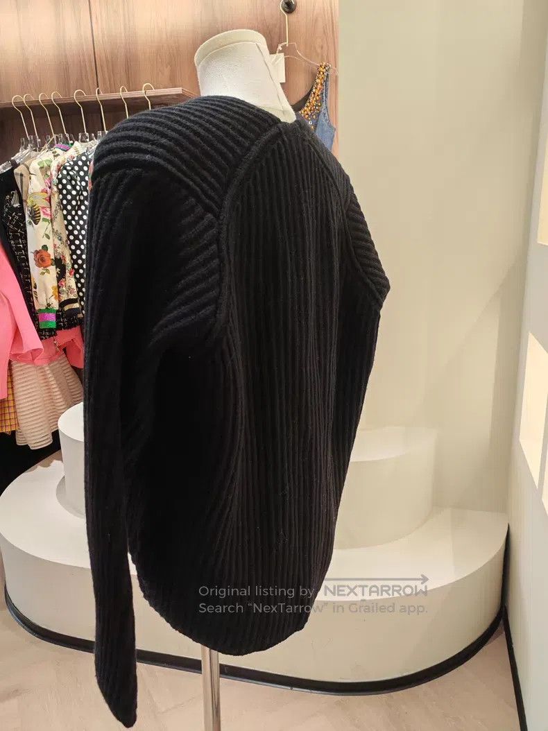 Acne Studios Acne Studios Black V-Neck Wool Sweater, 100% Pure Wool Fab Size XXS / US 00 / IT 34 - 2 Thumbnail