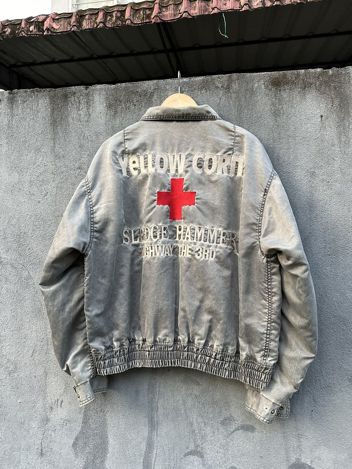 YELLOW CORN 👹Vintage Yellow Corn Sledge Hammer Bomber Jacket Size US L / EU 52-54 / 3 - 10 Thumbnail
