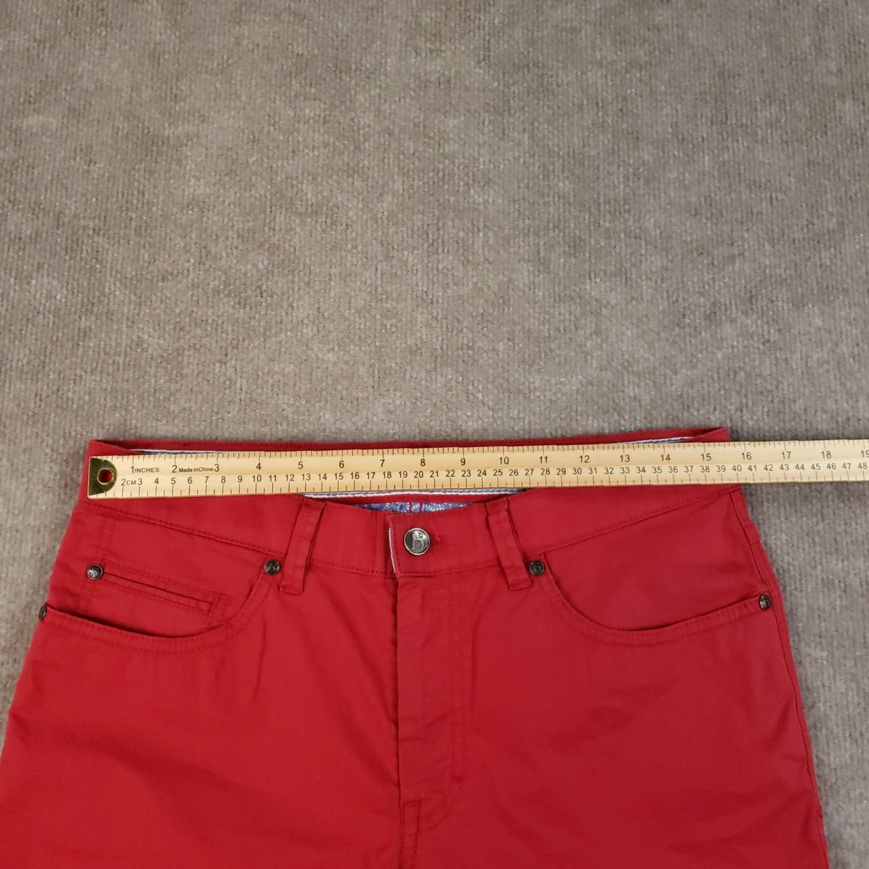 Vintage Vintage Hiltl Mens Pants Size 31x31 Red Cotton Spandex Chino Straight Casual Size US 31 - 5 Thumbnail