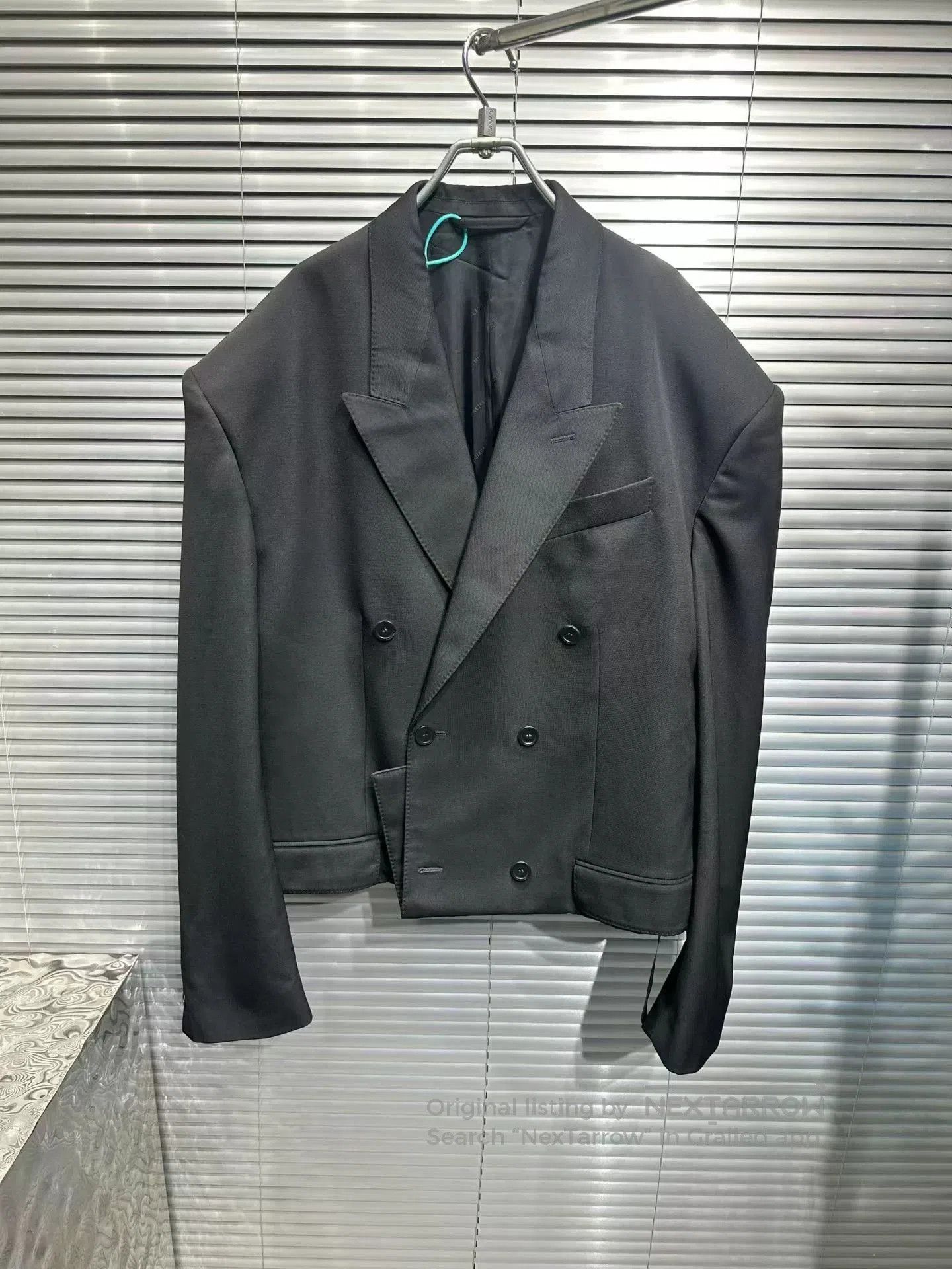 Balenciaga balenciaga black double-breasted suit jacket. Size US M / EU 48-50 / 2 - 1 Thumbnail