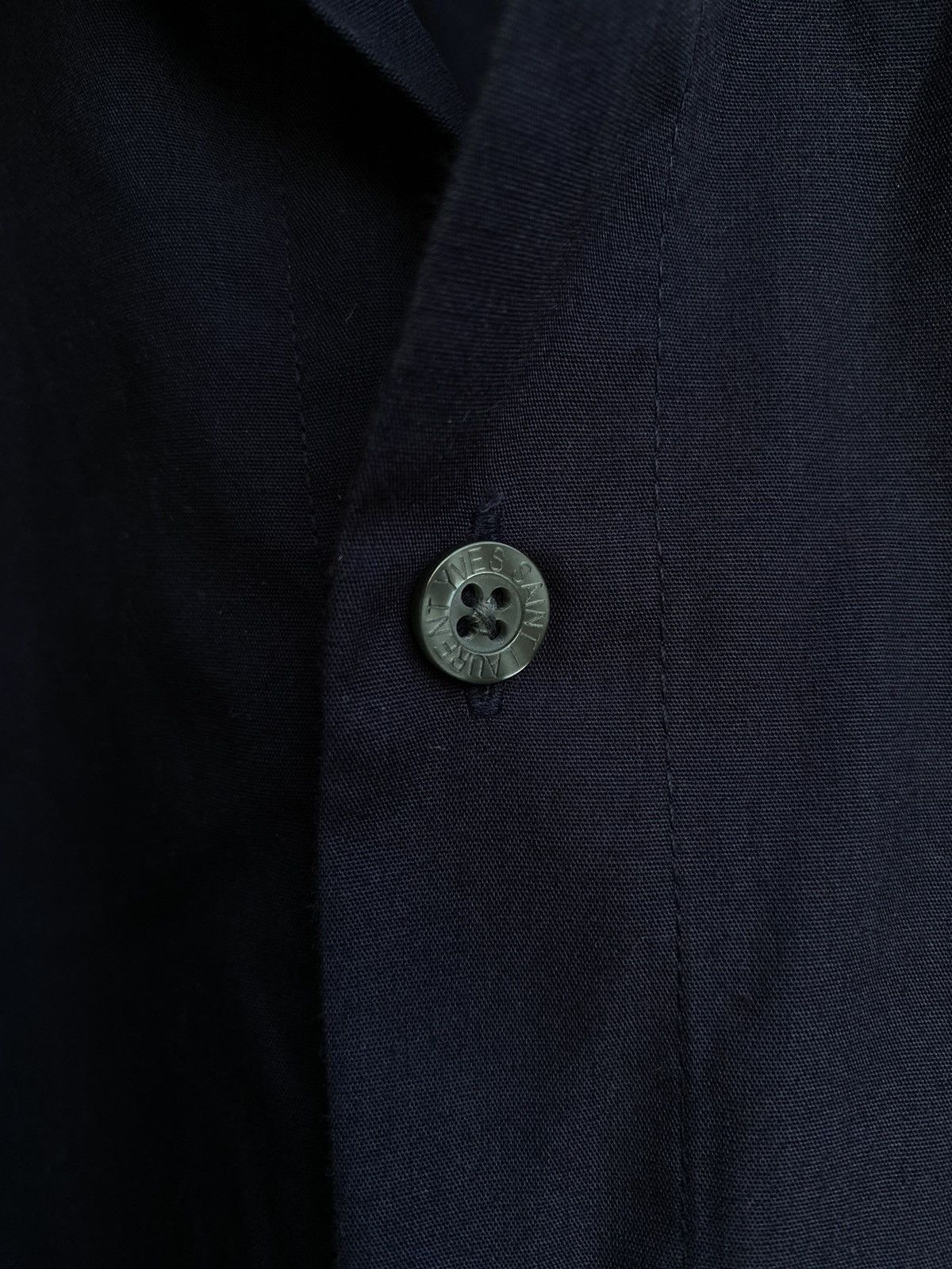 Vintage Summer YSL Shirt in Navy Size US M / EU 48-50 / 2 - 9 Thumbnail
