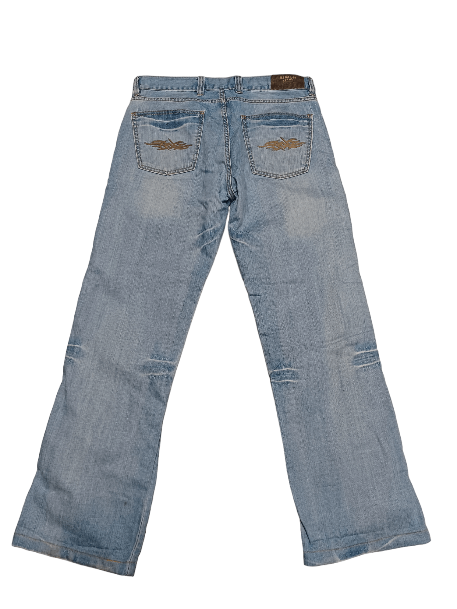 Japanese Brand DISTRESSED BOOTCUT AVANTGARDE JAPANESE DESIGNER Y2K JEAN Size US 33 - 3 Thumbnail