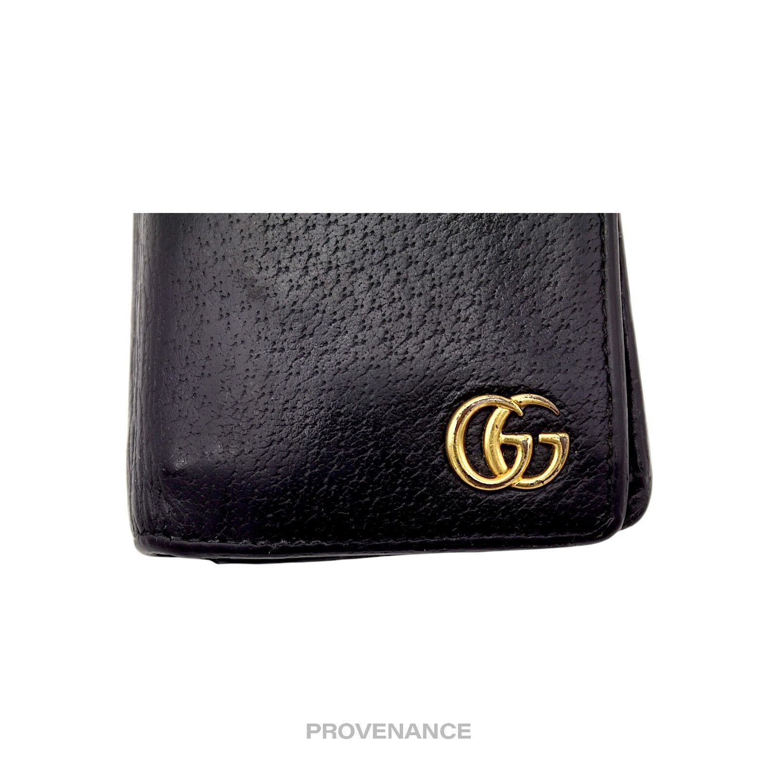 Gucci 🔴 Gucci GG Marmont Long Wallet - Black Leather Size ONE SIZE - 5 Thumbnail