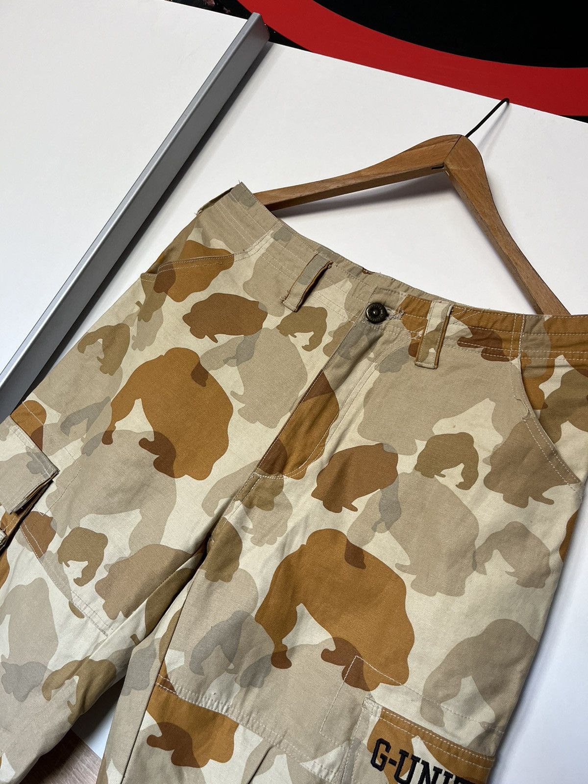 G-Unit × Vintage Vintage 90’s G Unit Baggy Cargo Camo Pants RAP Hip Hop Opium Size US 32 / EU 48 - 7 Thumbnail