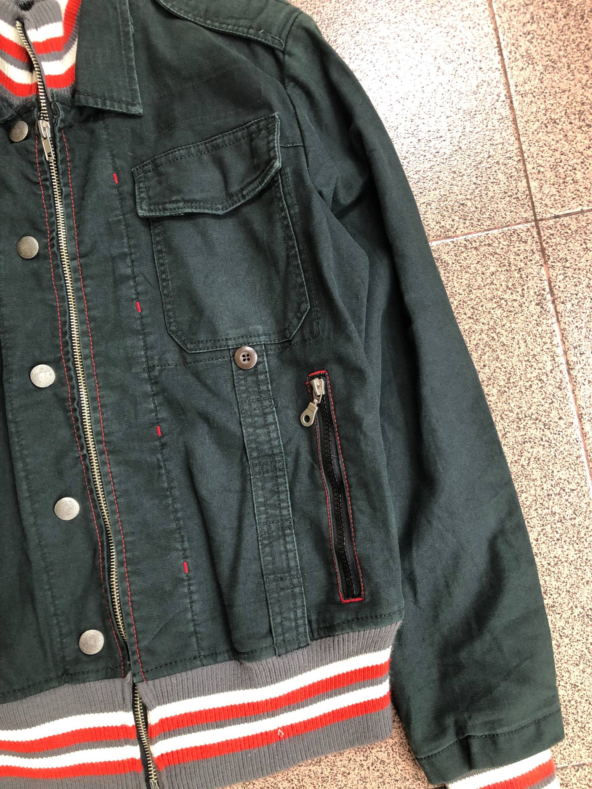If Six Was Nine 2000s Power to People Bomber Zipper Vkei Style Y2k Japanese Size US M / EU 48-50 / 2 - 6 Thumbnail