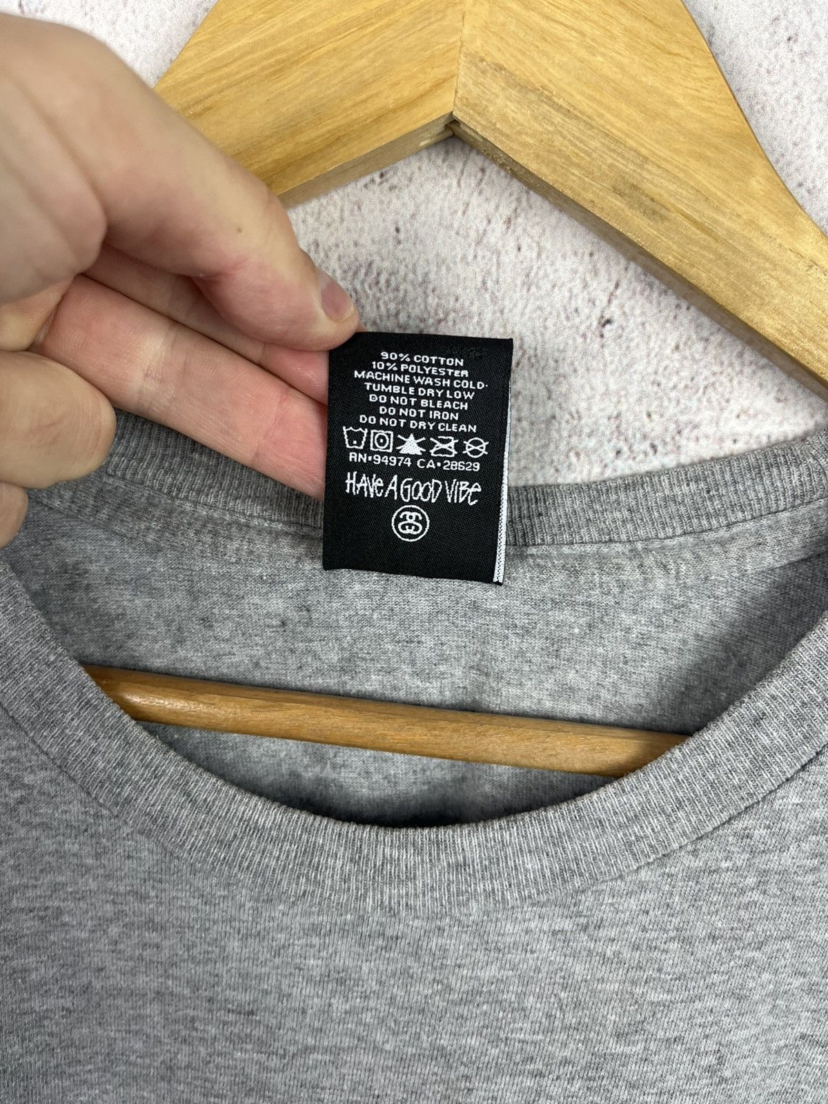 Stussy Vintage Stussy No. 4 Logo Printed T-Shirt Hype Retro Y2K Size US M / EU 48-50 / 2 - 7 Thumbnail