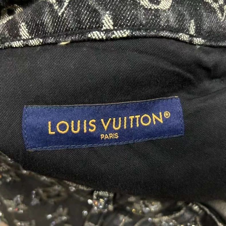 Louis Vuitton louis vuitton black grey diamond-covered logo jeans-2507 Size US 31 - 7 Thumbnail