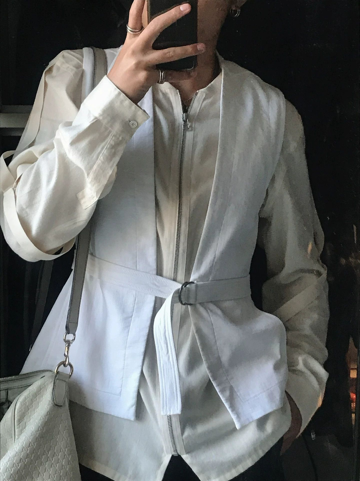 Helmut Lang Helmut Lang Strap Shirt Jacket in Size S Size S / US 4 / IT 40 - 1 Thumbnail