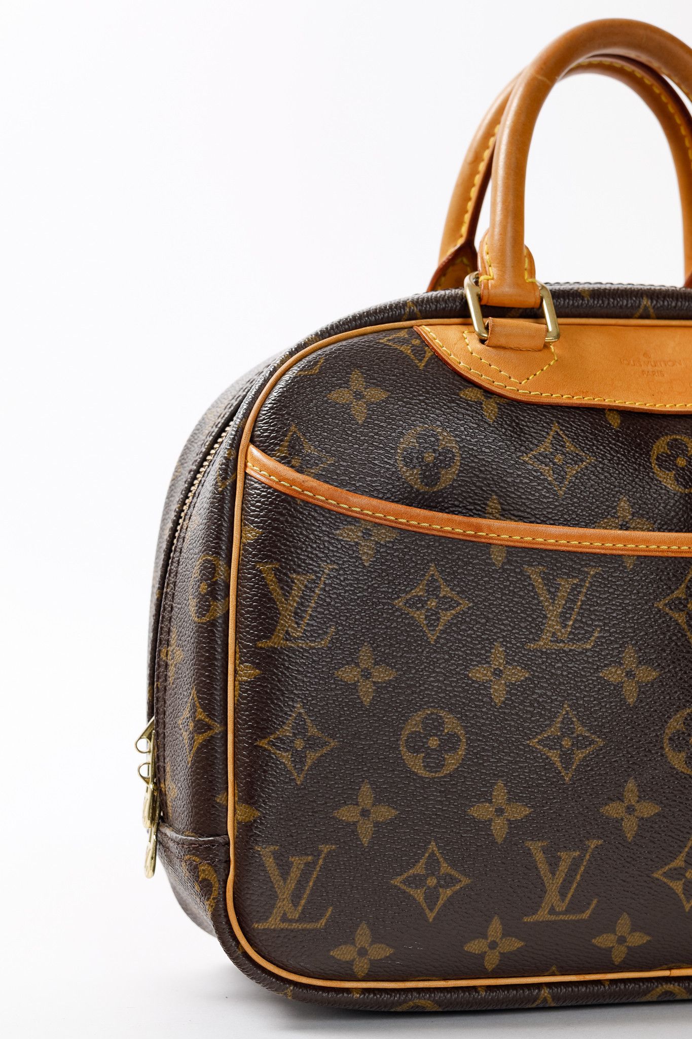 Louis Vuitton Louis Vuitton Trouville Monogram Canvas Top-Handle Bag Size ONE SIZE - 7 Thumbnail