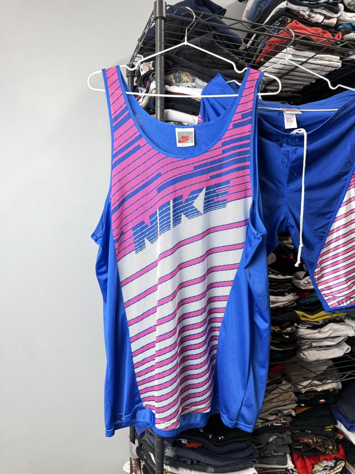 Nike Vintage 80-90’s Nike Full Set Bicycle Jersey T Shirt Shorts Size US XL / EU 56 / 4 - 2 Thumbnail