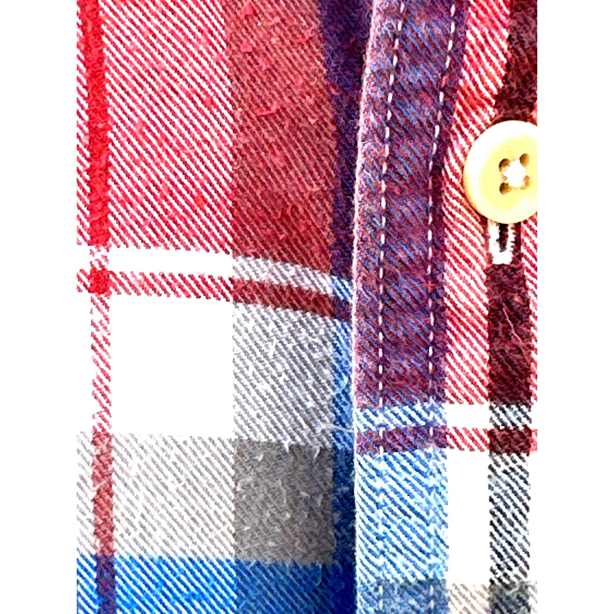 Abercrombie & Fitch Abercrombie Fitch Mens Large Red Plaid Muscle Shirt Cotton L Size US L / EU 52-54 / 3 - 7 Thumbnail