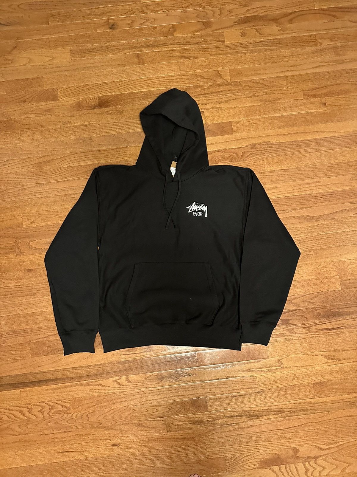 image of Stussy Paris Chapter Hoodie in Black, Men's (Size 2XL)