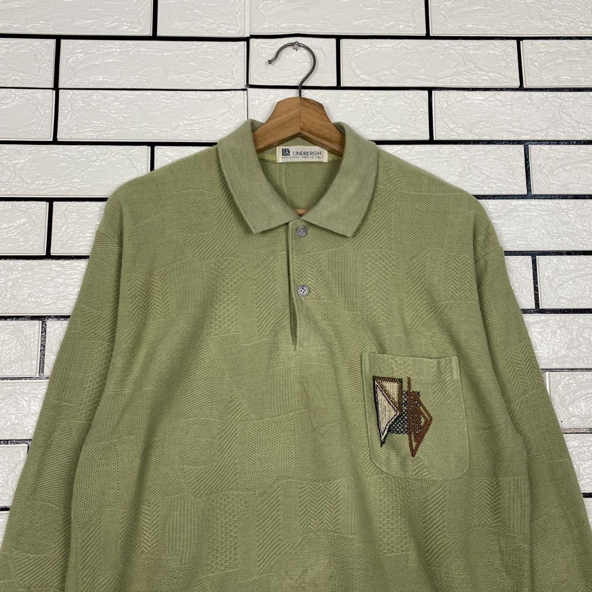 Issey Miyake 📌Vintage Collar Sweatshirt Lindbergh Big Logo Size US L / EU 52-54 / 3 - 4 Thumbnail