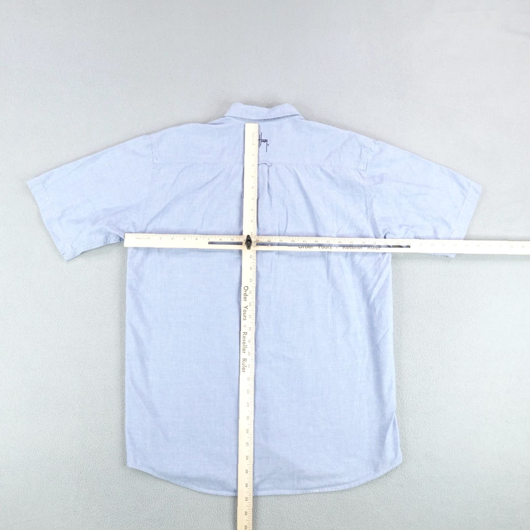 Guy Harvey Guy Harvey Shirt Mens Medium Blue Button-Up Shirt Mens Blue Cotton Short Sleeve Collared Button-Down Embroidered Fish Outdoor Casual Size US M / EU 48-50 / 2 - 5 Thumbnail