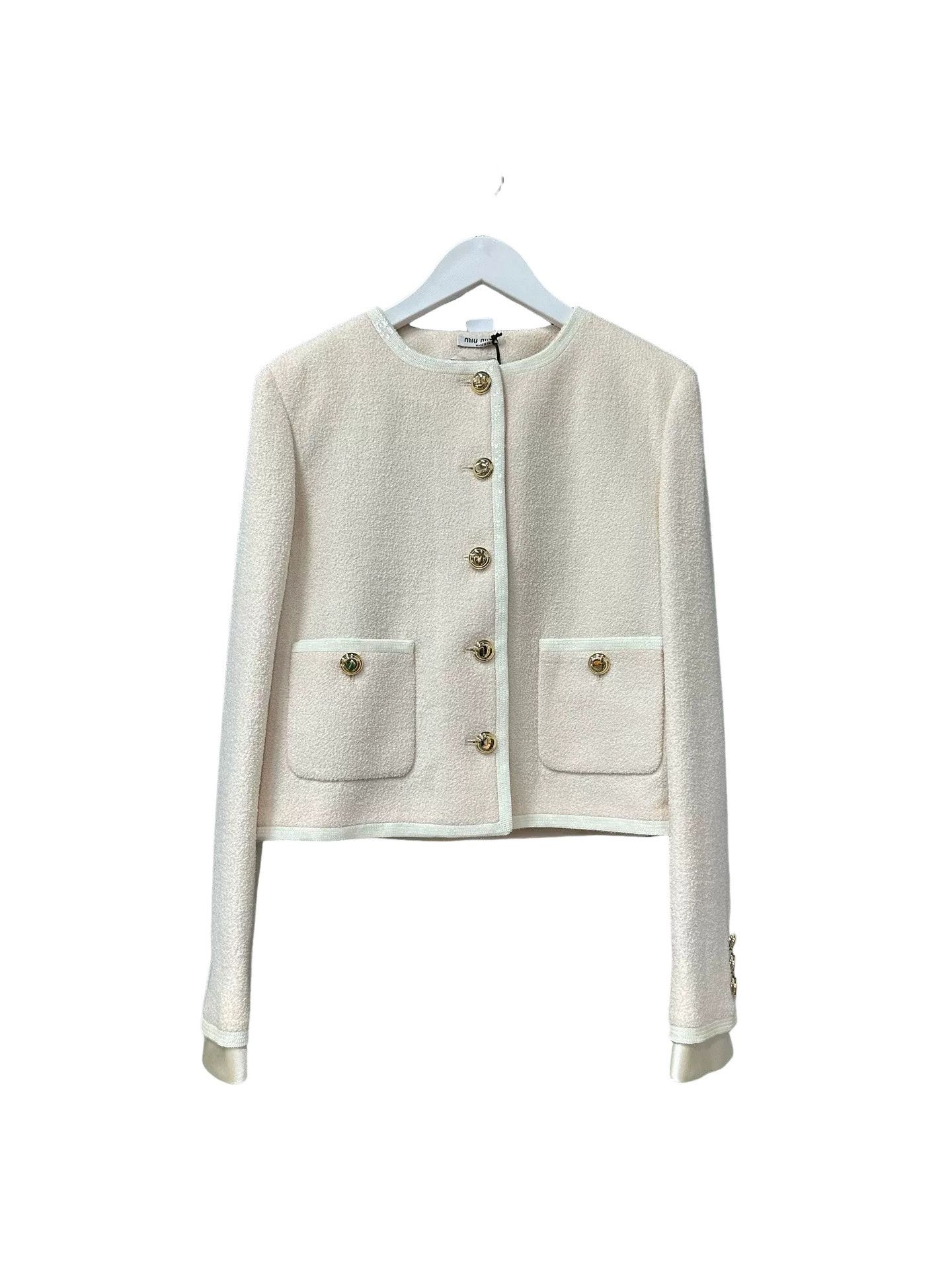 Miu Miu Miu Miu Bouclé Jacket IT 40 Size S / US 4 / IT 40 - 1 Thumbnail