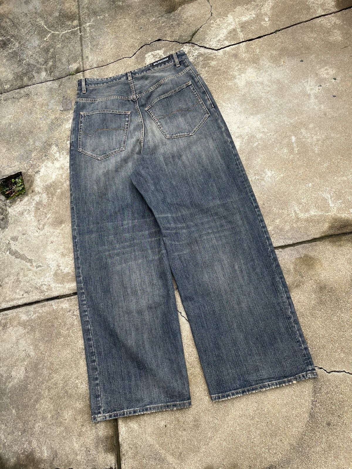 Balenciaga SS23 Baggy Wide Leg Denim Size US 32 / EU 48 - 5 Thumbnail