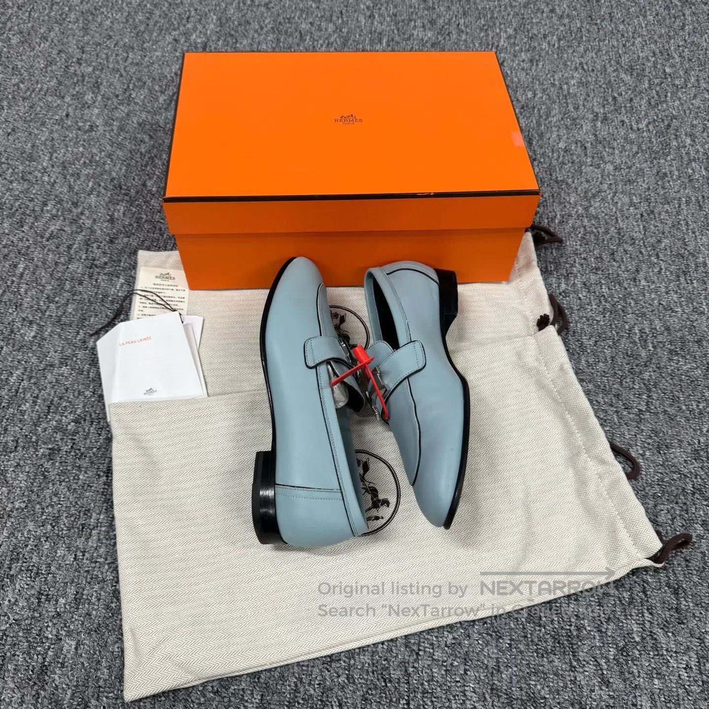 Hermes Hermes Silver H buckle; Kangkang Lefu shoes| Size US 6.5 / IT 36.5 - 3 Thumbnail