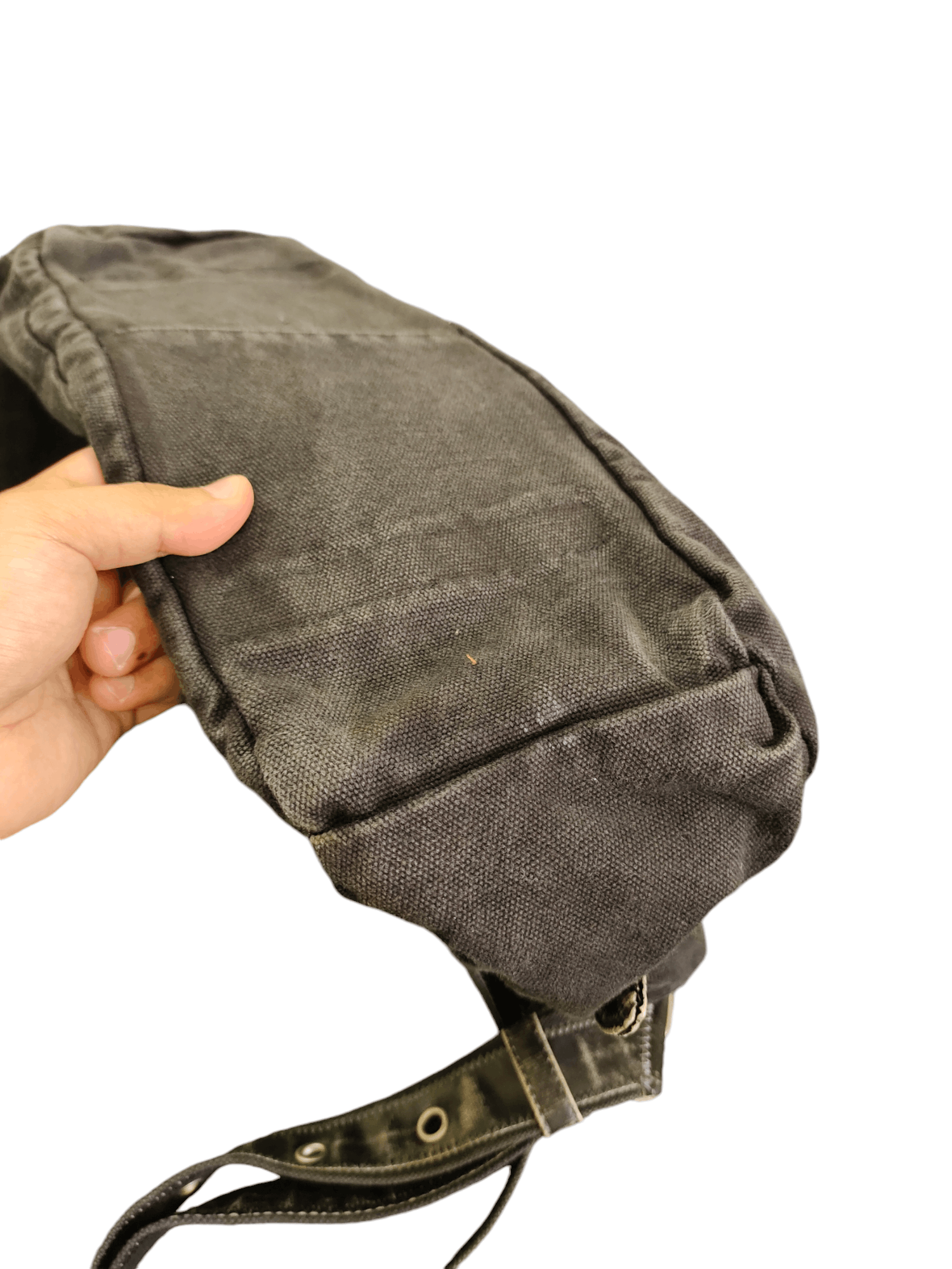 Comme des Garcons × Undercover Vintage Grand Stone Japan Canvas Black Sling Crossbody Bag Size ONE SIZE - 18 Thumbnail