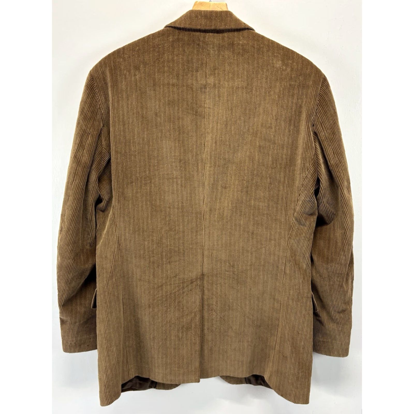 Dockers DOCKERS CORDUROY BLAZER JACKET Sz 42L Men’s Brown Academia Sport Coat Blazer Jacket Notch Lapel Classic Sports Fall Spring Winter Long Size 42L - 5 Thumbnail