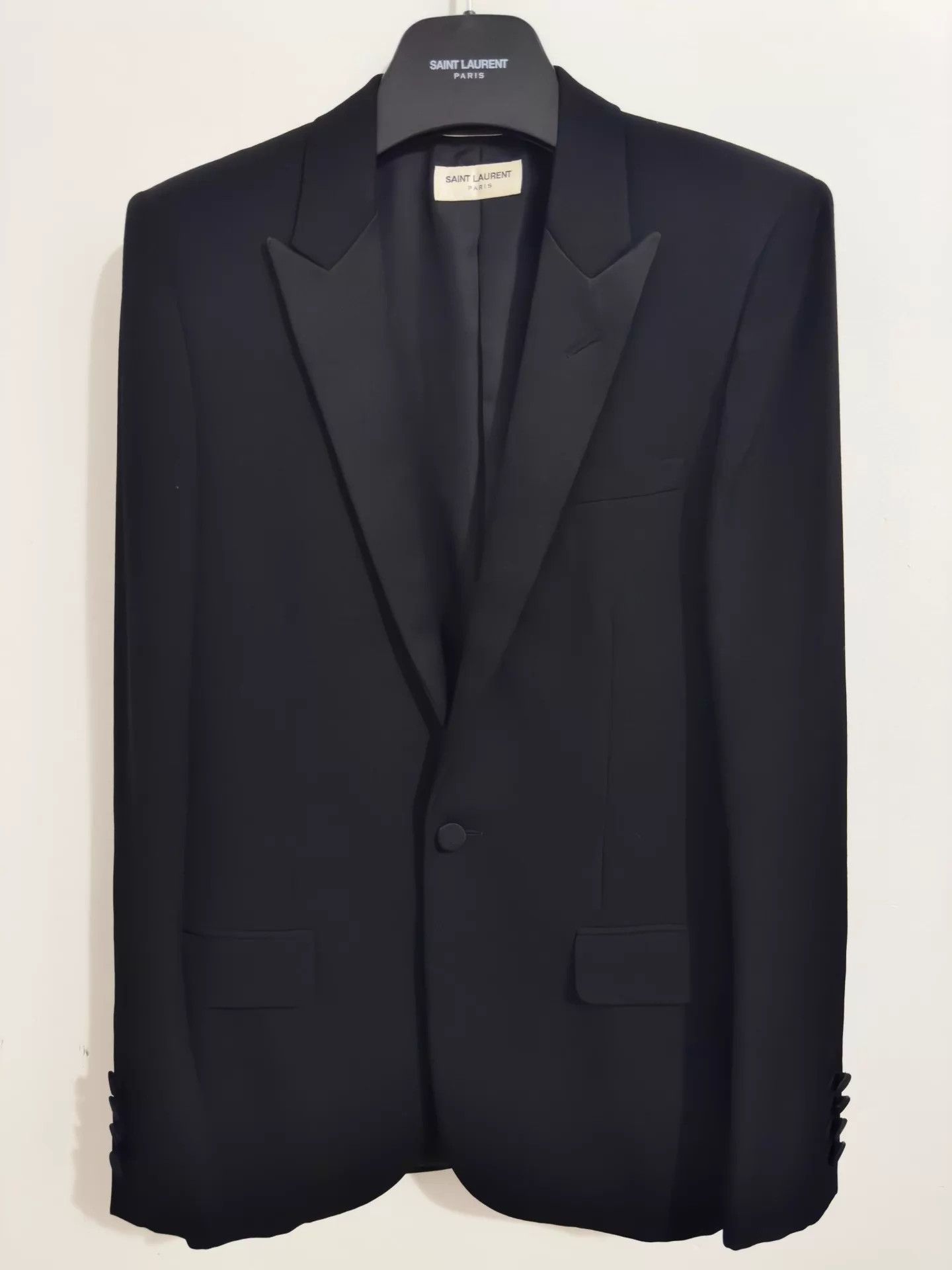 SLP 13fw Satin Peak Lapel Le Smoking Suit