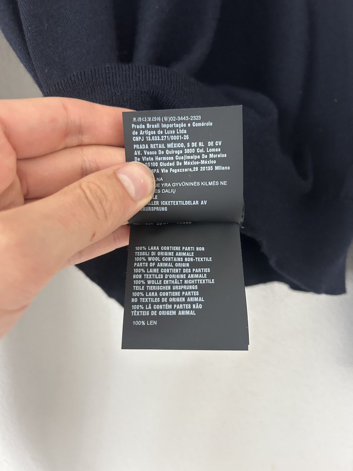 Prada Prada Navy Wool Knit Polo Shirt – Size 48 Size US M / EU 48-50 / 2 - 11 Thumbnail