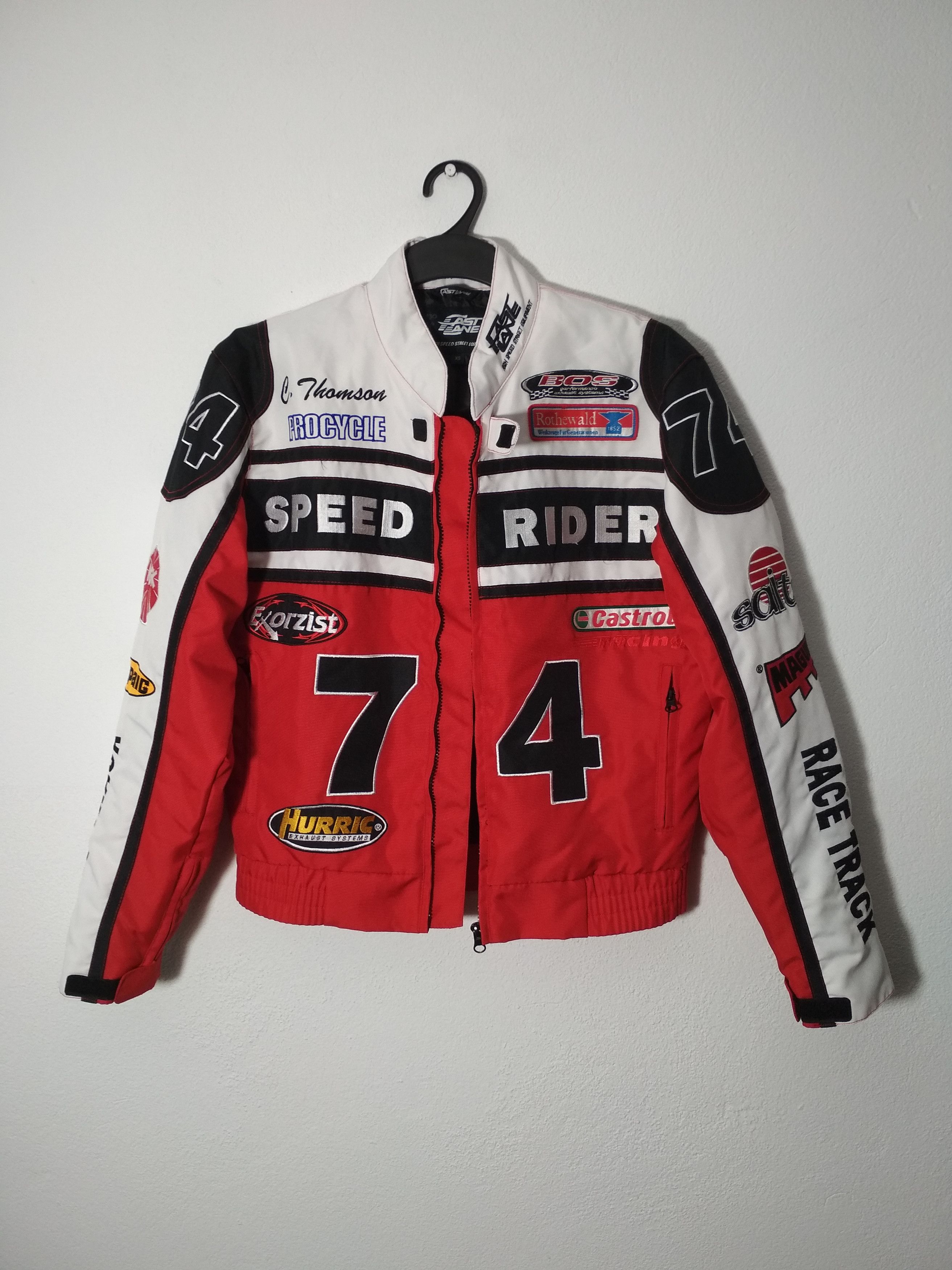 image of Racing Jacket Speed Rider Moto Team Fast Lane Moto, Men's (Size XS)