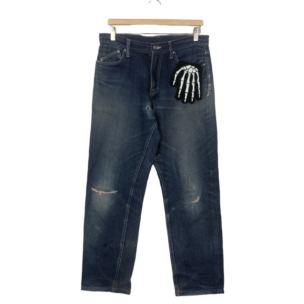Japanese Brand VINTAGE DISTRESSED DENIM SELVEDGES CHUMS JAPAN Size US 30 / EU 46 - 1 Thumbnail