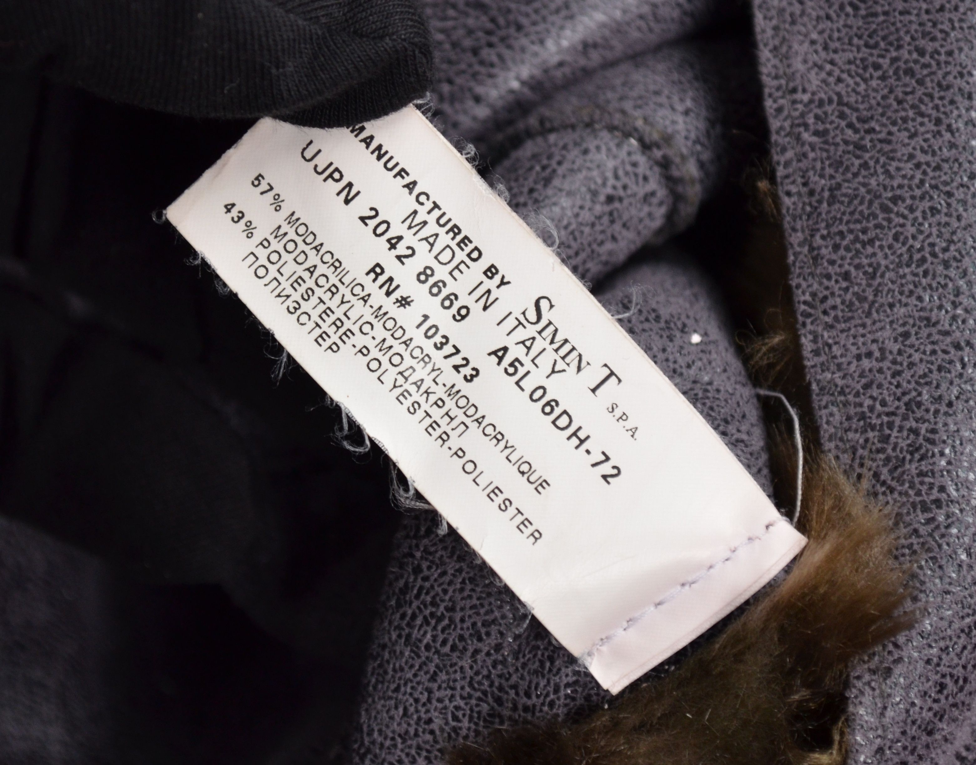 Armani × Designer Armani Jeans Faux Fur Grey Sheepskin Coat Jacket US8 Vintage Size M / US 6-8 / IT 42-44 - 19 Thumbnail