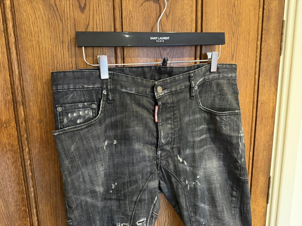 Dsquared2 FW16 Dsquared2 destroyed biker denim jeans grey black 50 Size US 34 / EU 50 - 2 Thumbnail