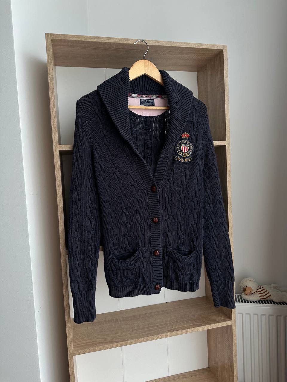 Polo Ralph Lauren × Vintage Vintage Polo Ralph Lauren Cardigan Knit Blue PRL Sweater Size US XL / EU 56 / 4 - 7 Thumbnail
