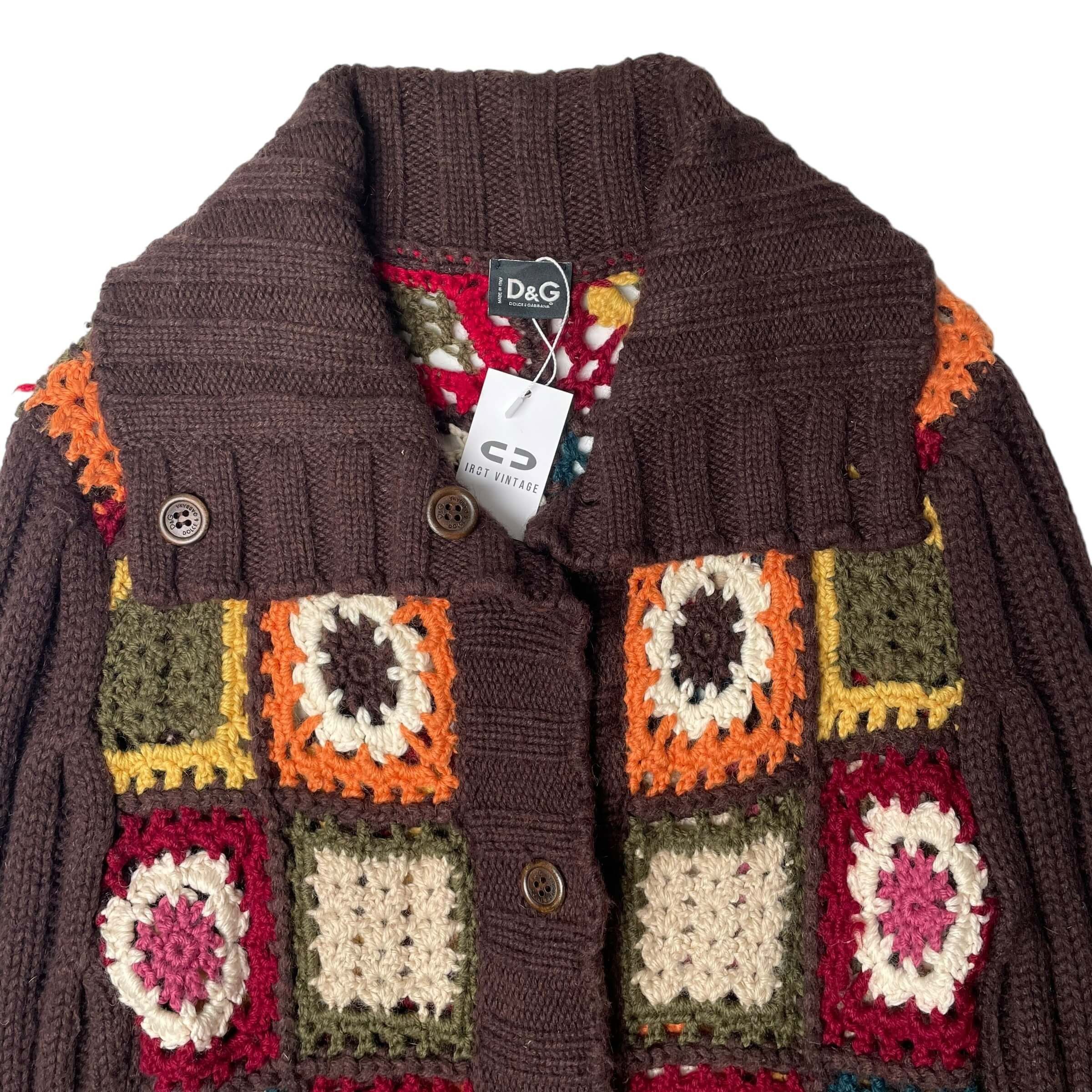 Dolce & Gabbana Dolce&gabbana wool blend crochet knit coat Size M / US 6-8 / IT 42-44 - 4 Thumbnail