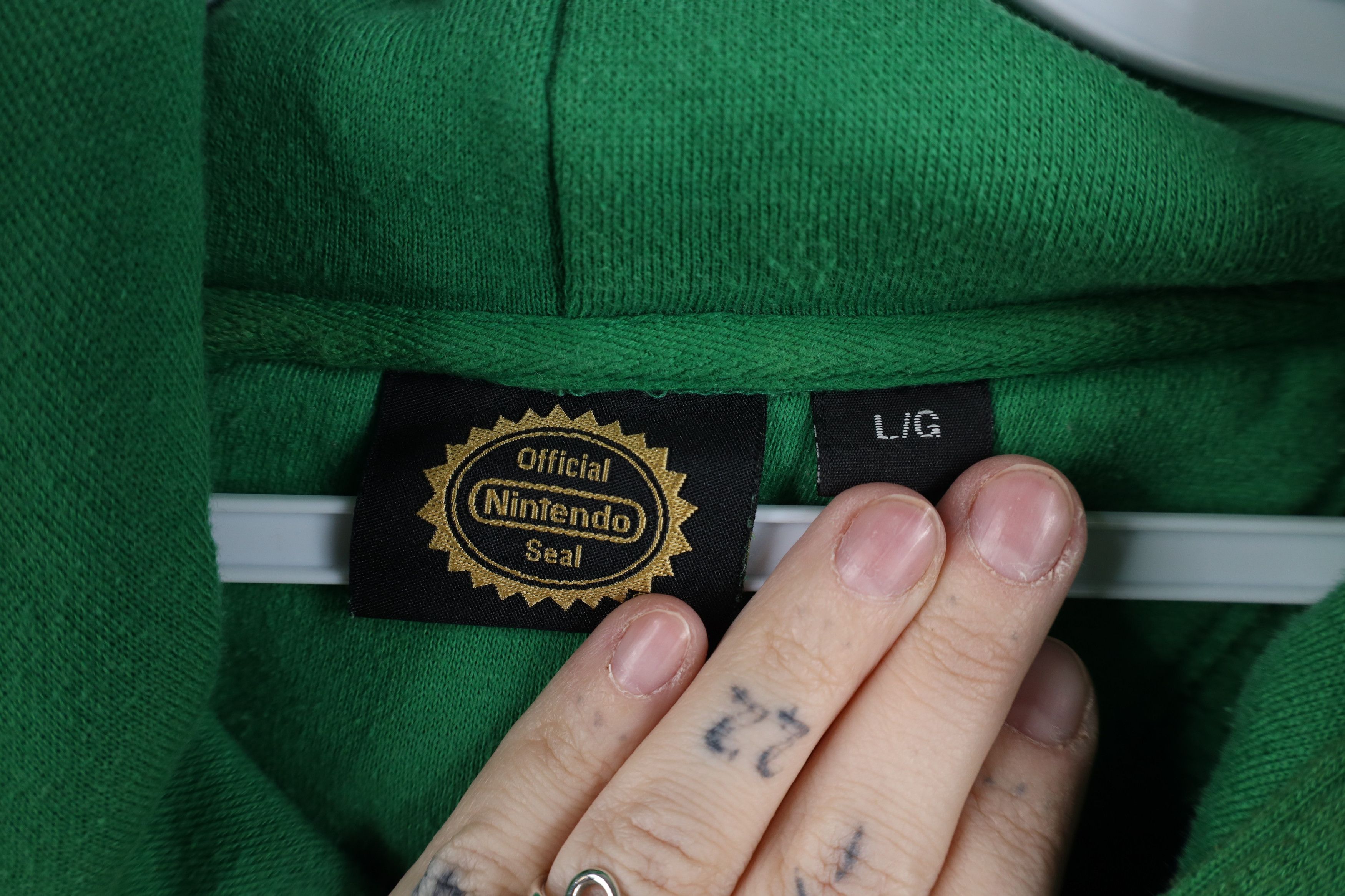 Nintendo Vintage Y2K 2006 Nintendo Zelda Game Hoodie Sweatshirt Green Size US L / EU 52-54 / 3 - 5 Thumbnail
