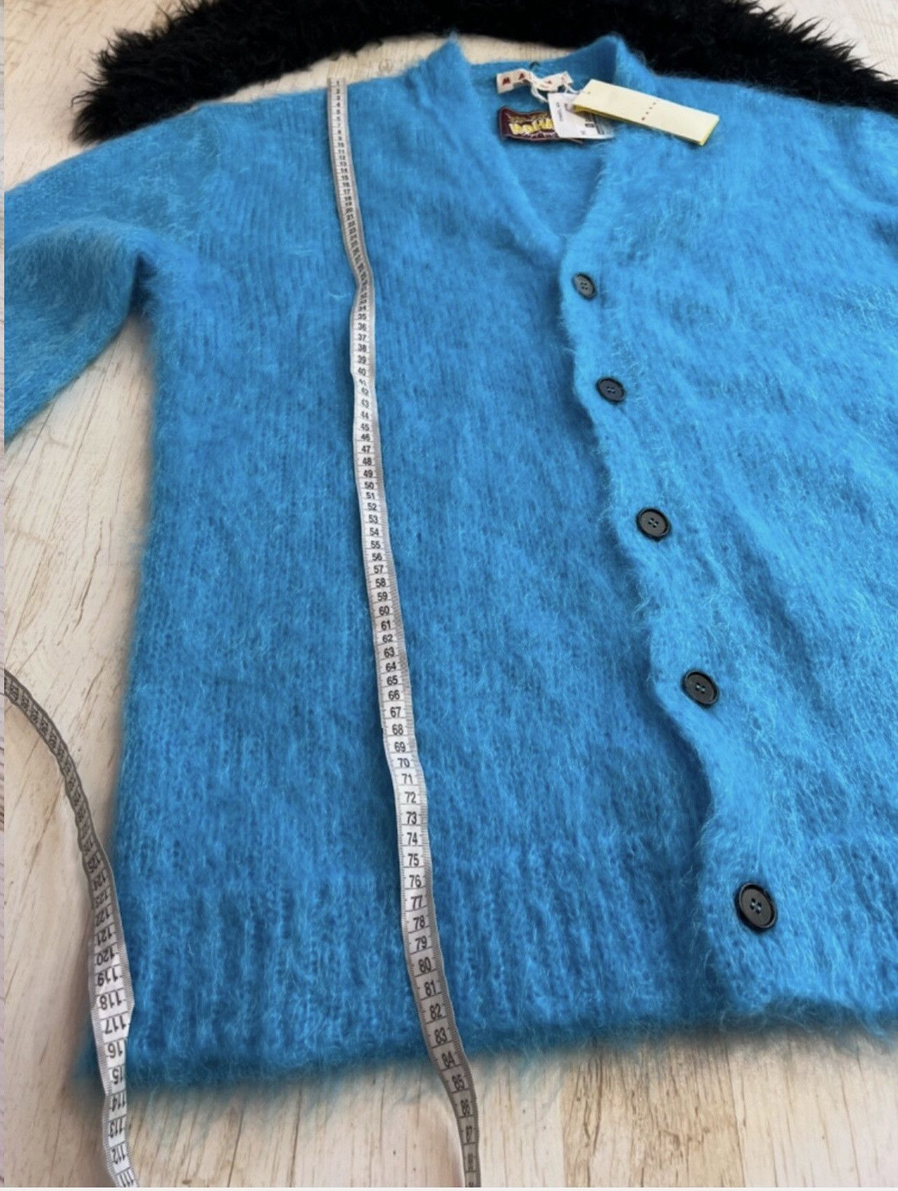 Marni Marni Fuzzy Wuzzy Mohair Cardigan Turquoise NWT Size US L / EU 52-54 / 3 - 22 Thumbnail