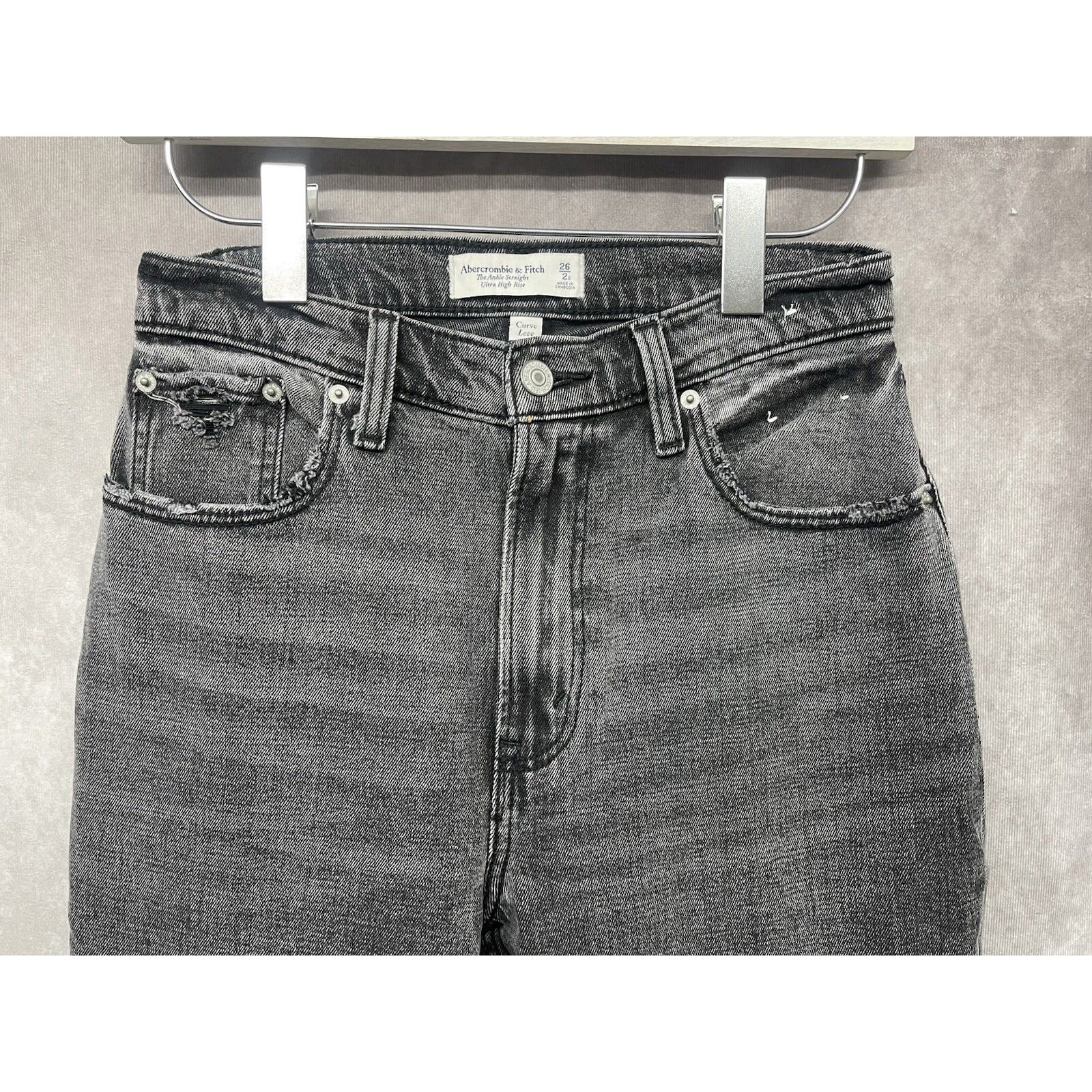 Abercrombie & Fitch Abercrombie & Fitch Curve Love The Ankle Straight Ultra High Size 26" / US 2 / IT 38 - 3 Thumbnail