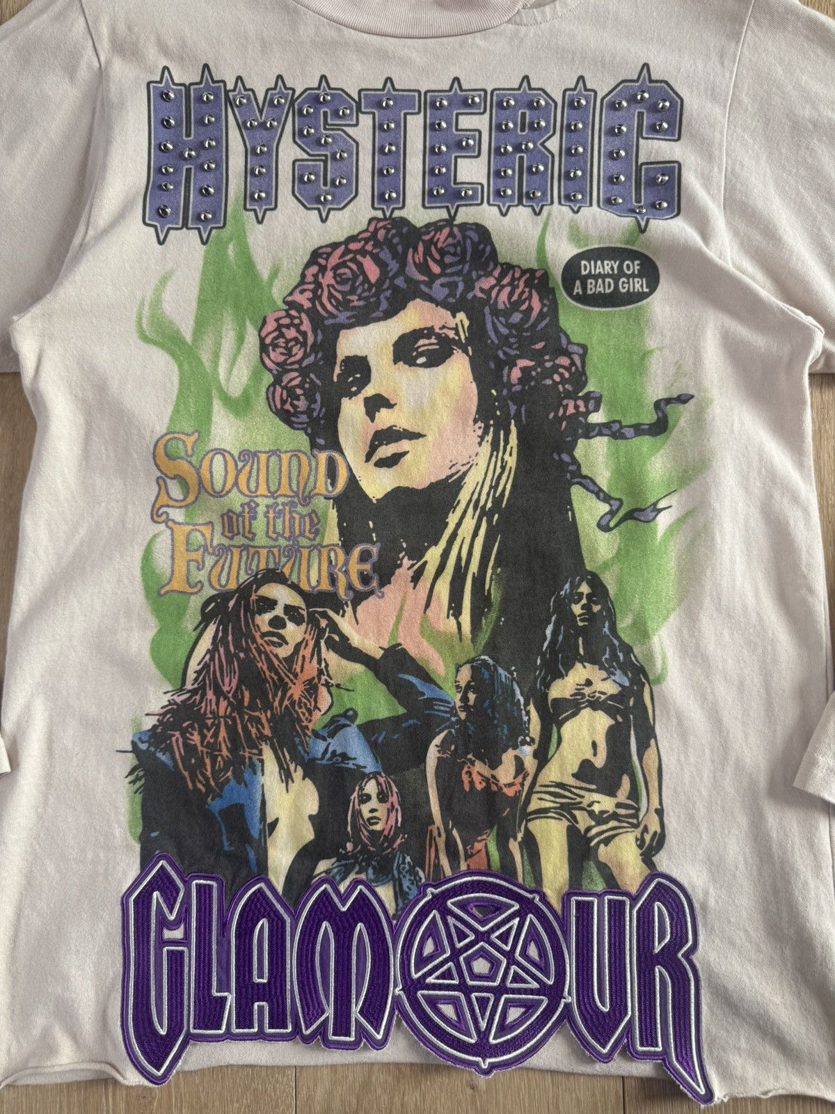 Hysteric Glamour Hysteric Glamour Studded Graphic Tee Size US M / EU 48-50 / 2 - 2 Thumbnail